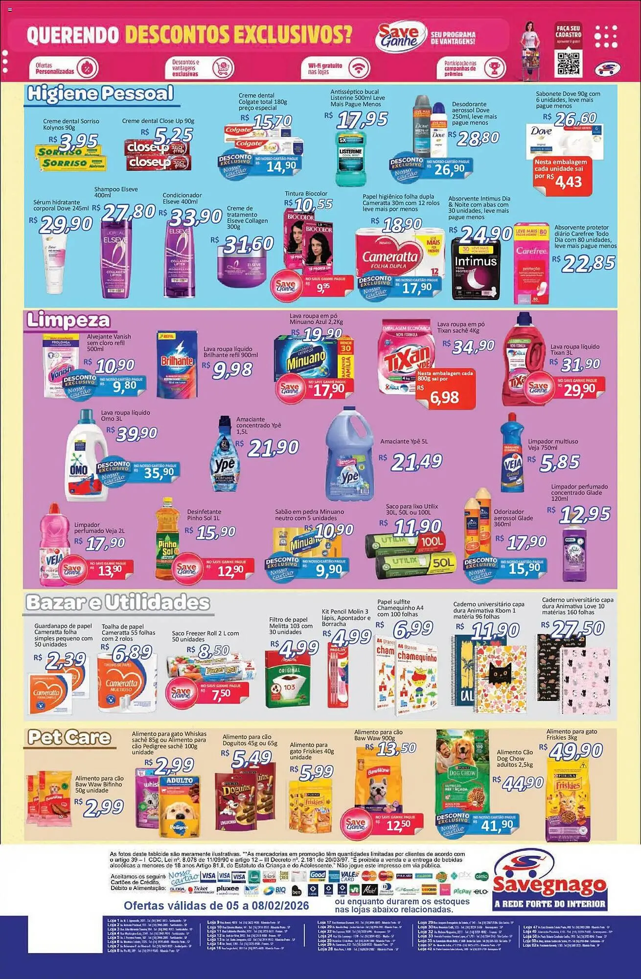 Encarte de Catálogo Supermercados Savegnago 5 de fevereiro até 8 de fevereiro 2026 - Pagina 4