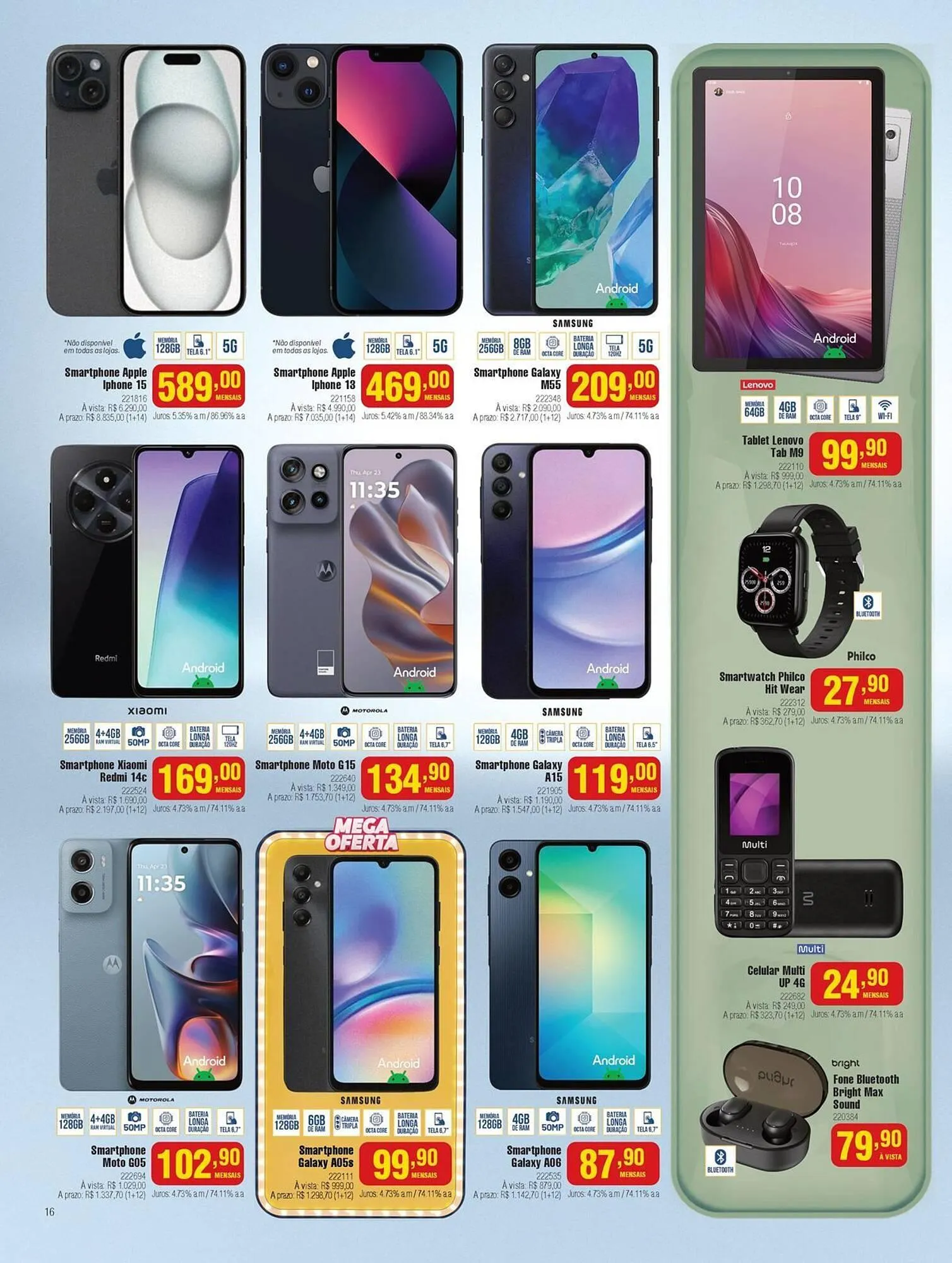 Encarte de Catálogo Berlanda 2 de abril até 30 de abril 2025 - Pagina 16