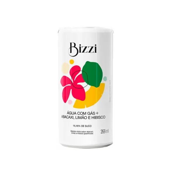 Água Com Gás Bizzi Abacaxi e Limão 269ml
