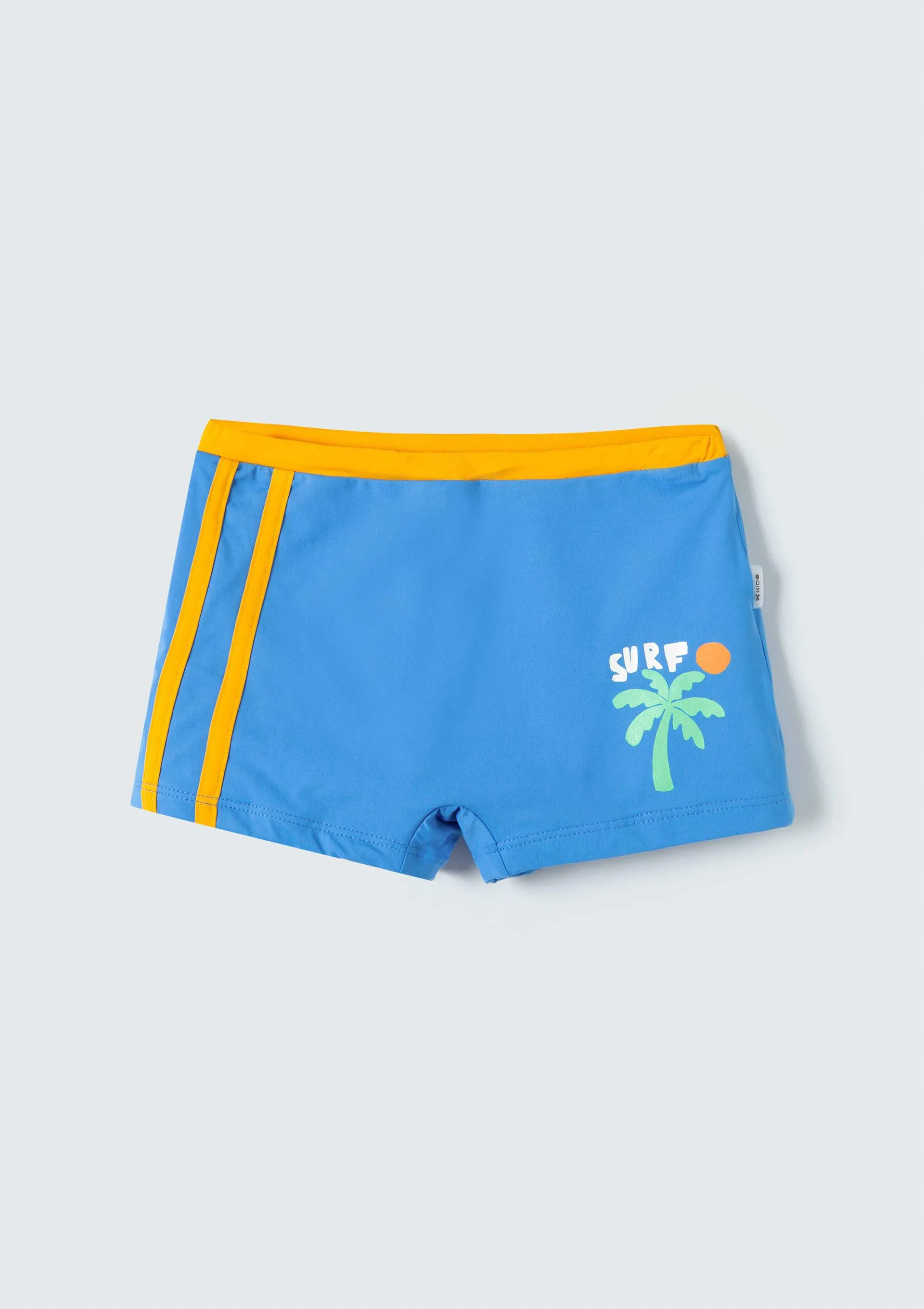 Sunga Infantil Boxer Com Estampa - Azul