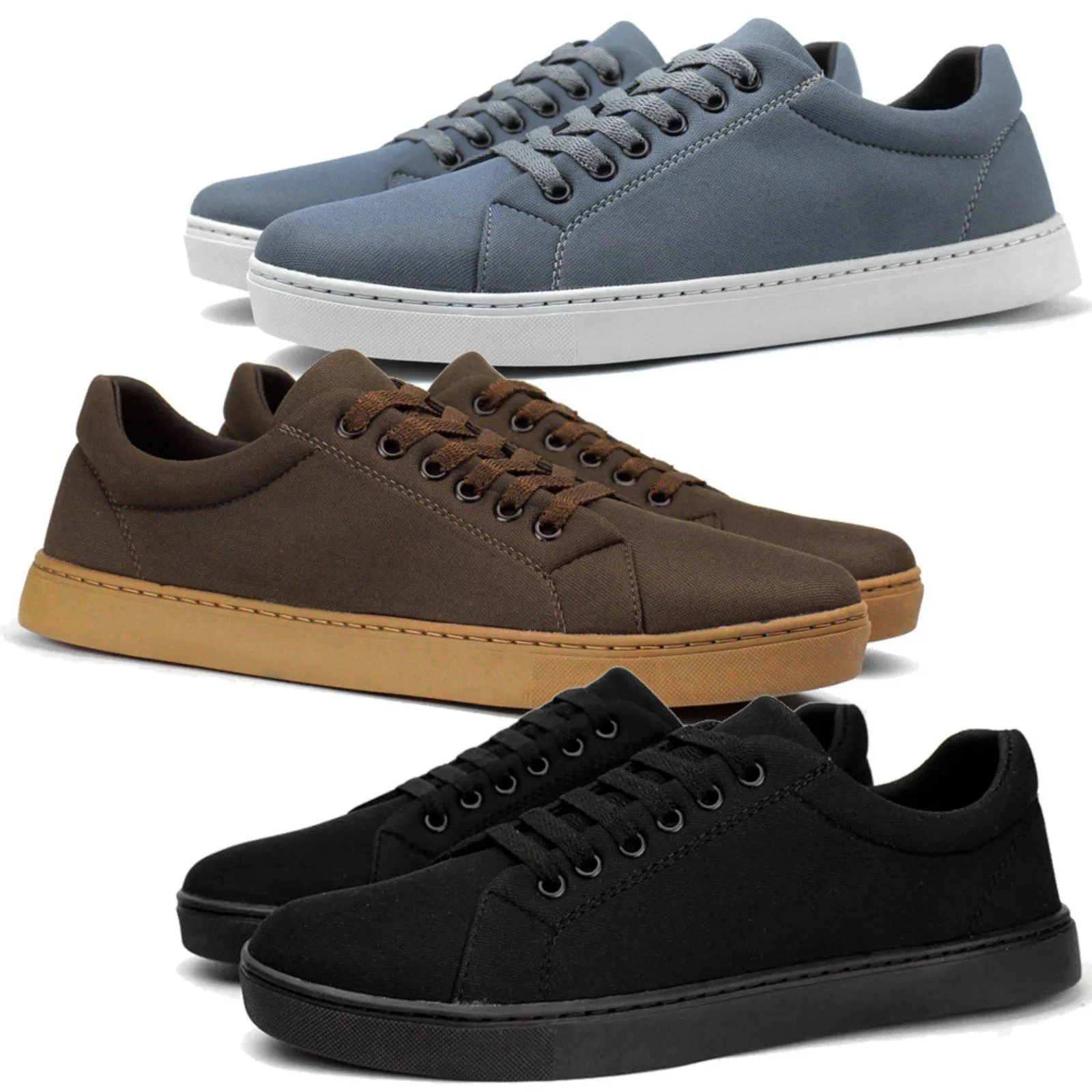 Kit 3 Pares de Tênis Sapatênis Casual SkateBoard Masculino