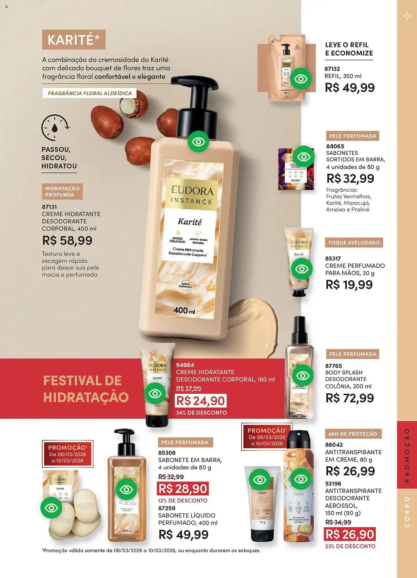Encarte de Catálogo Eudora 19 de fevereiro até 19 de março 2026 - Pagina 87
