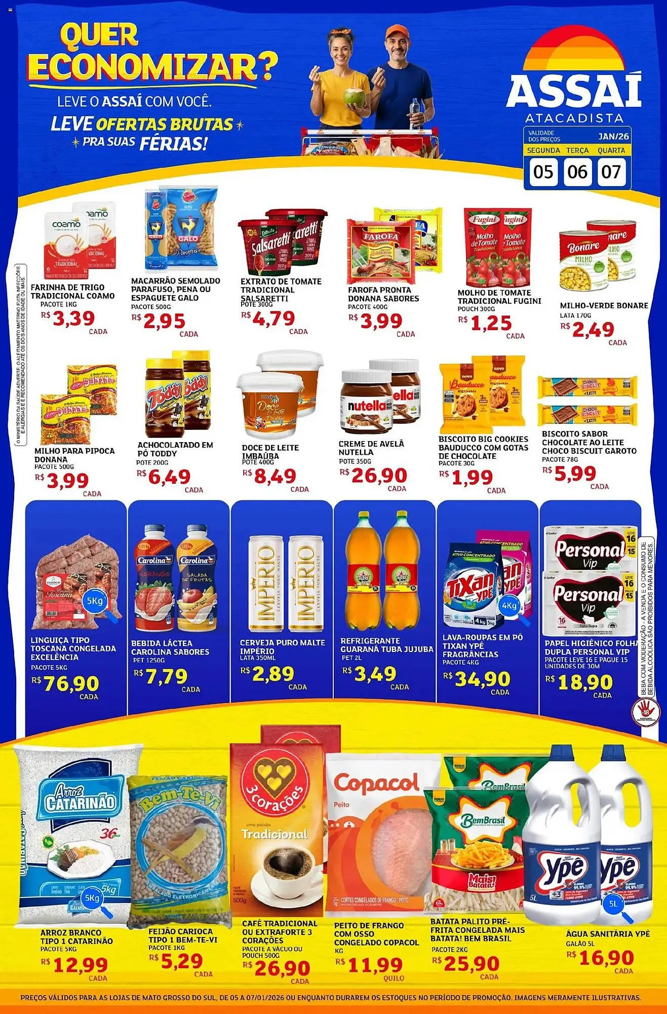 Encarte de Encarte Assaí Atacadista 5 de janeiro até 7 de janeiro 2026 - Pagina 1
