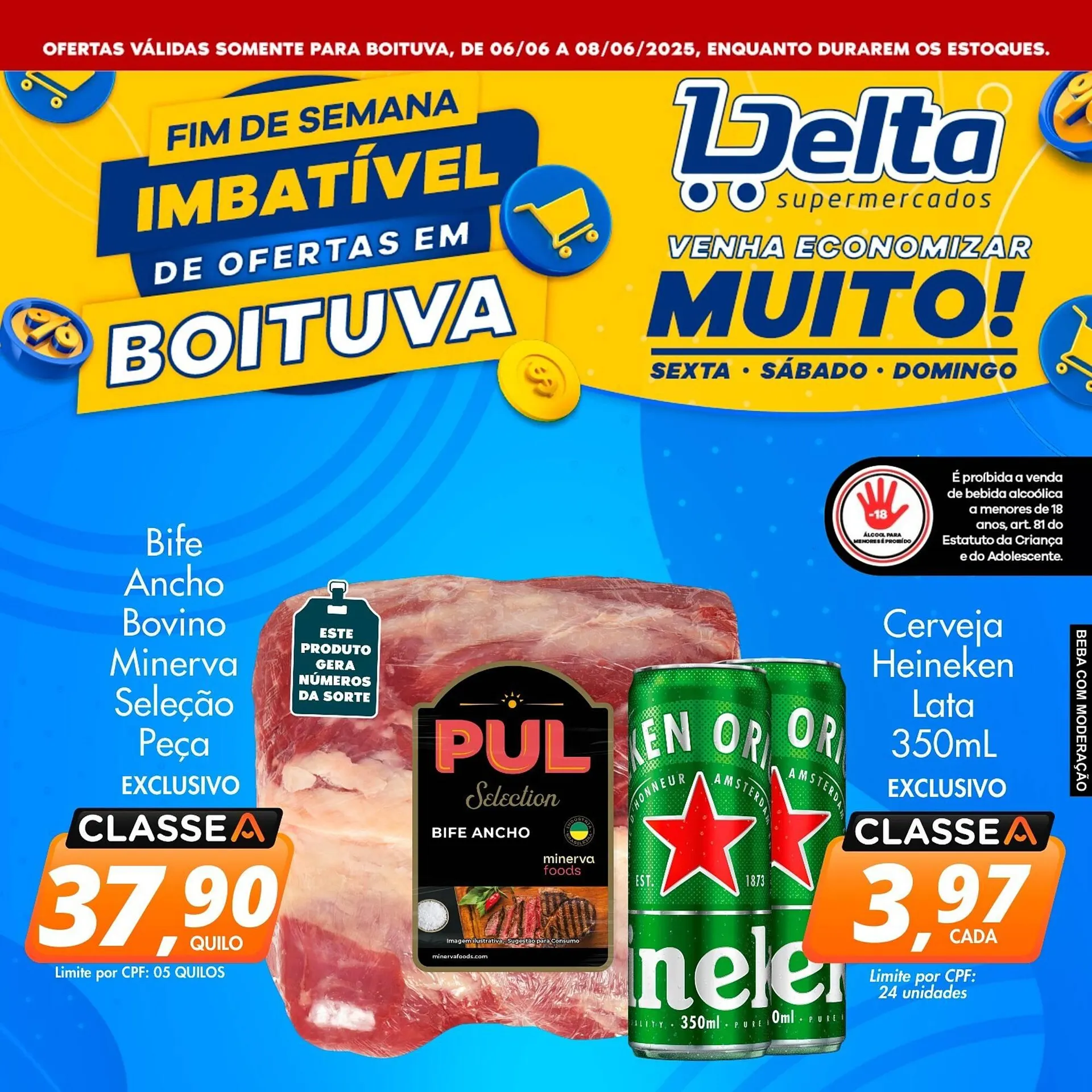 Encarte de Catálogo Delta Supermercados 6 de junho até 8 de junho 2025 - Pagina 1