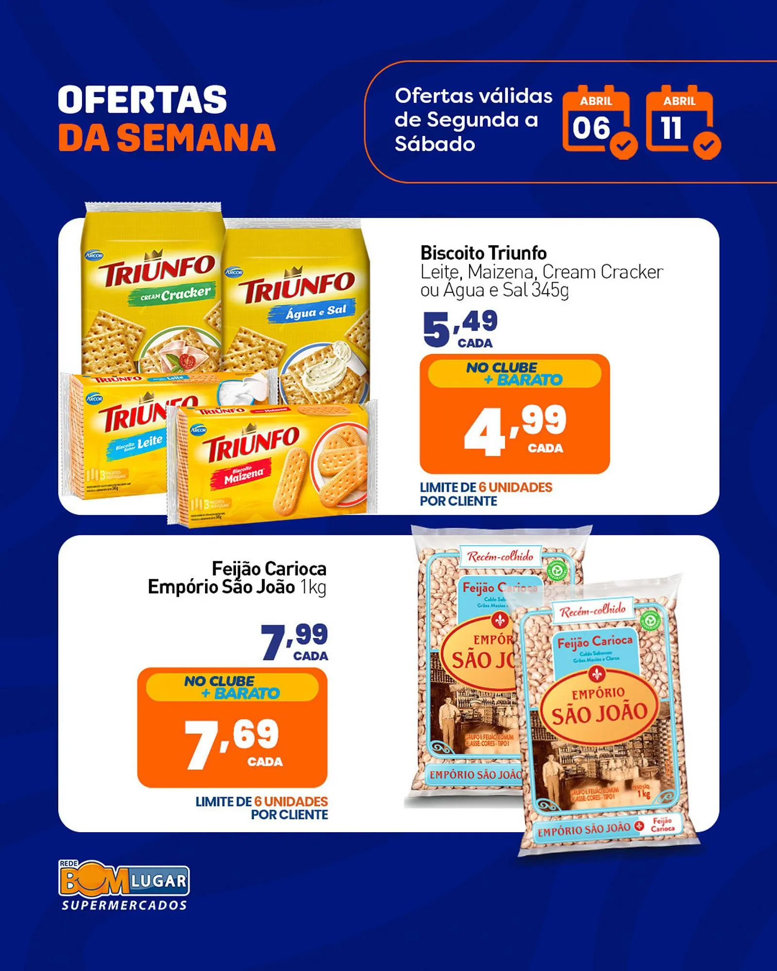 Encarte de Folheto Rede Bom Lugar 9 de abril até 11 de abril 2026 - Pagina 1