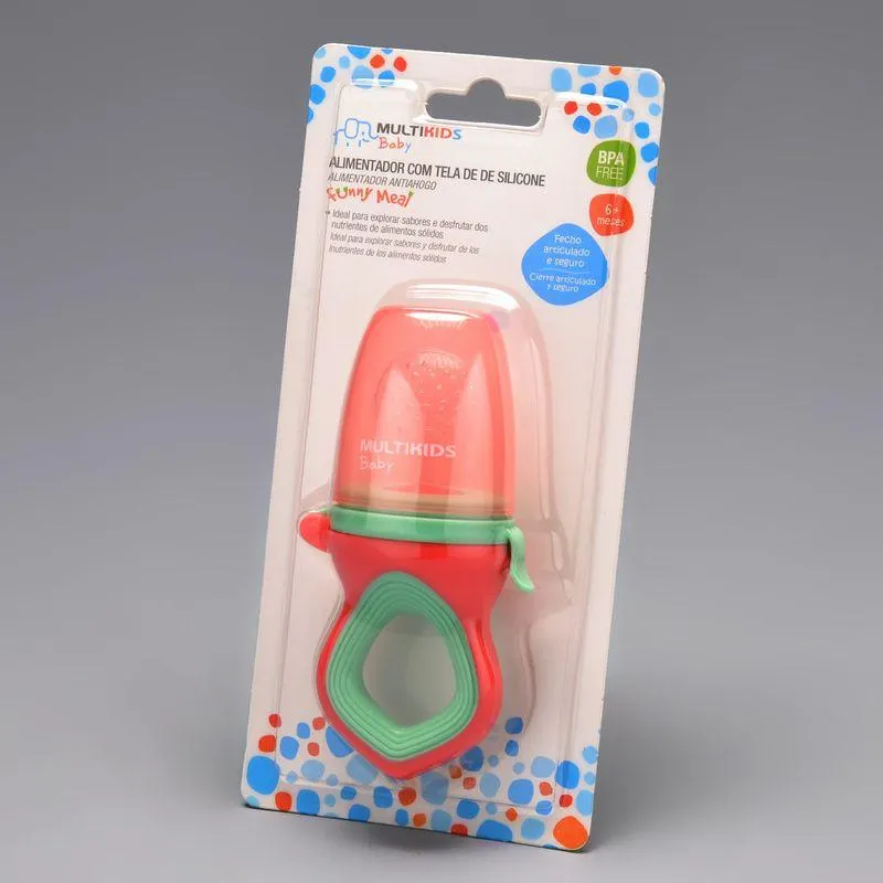 Alimentador com Tela de Silicone Rosa - BB1099