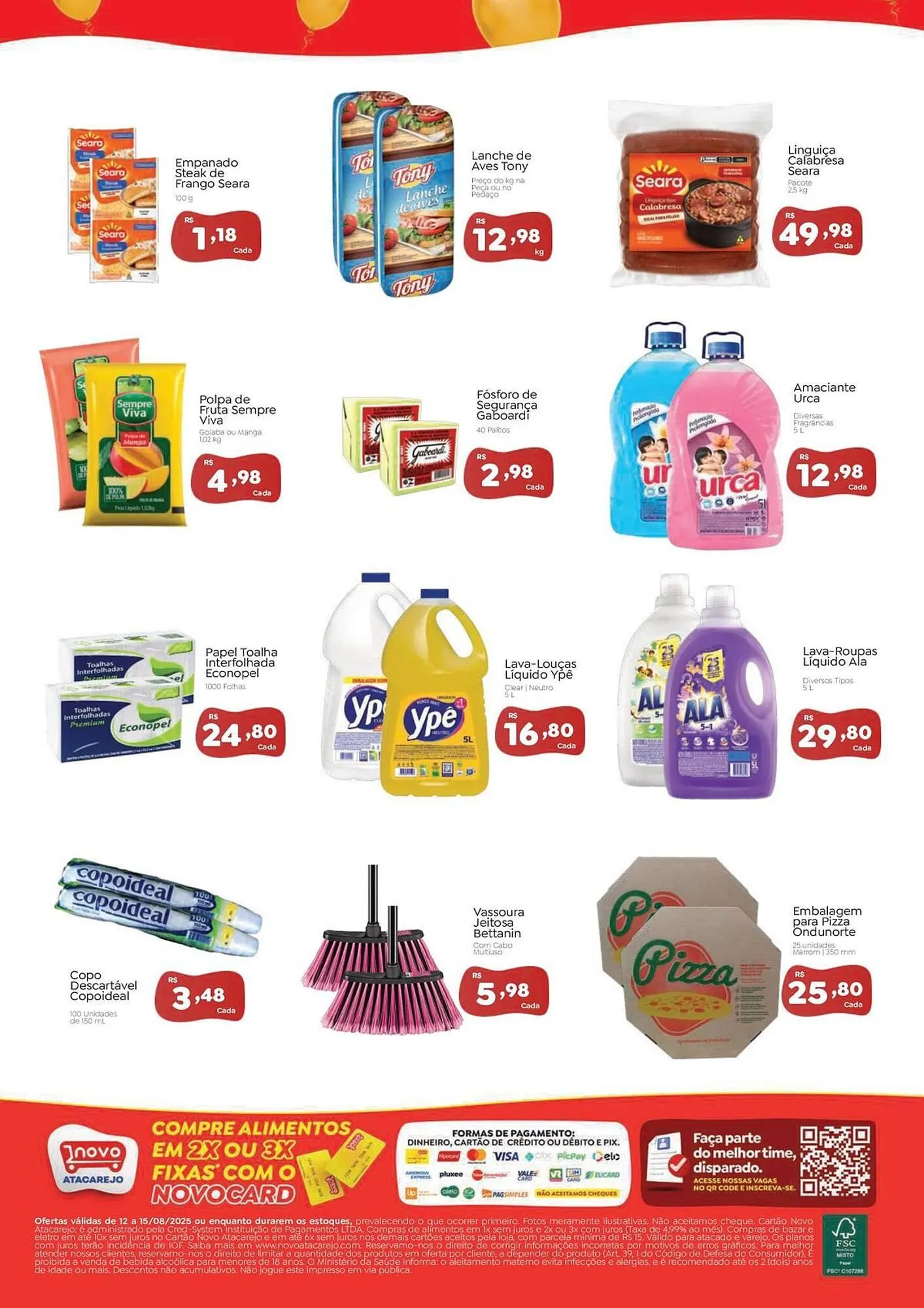 Encarte de Catálogo Novo Atacarejo 12 de agosto até 15 de agosto 2025 - Pagina 2