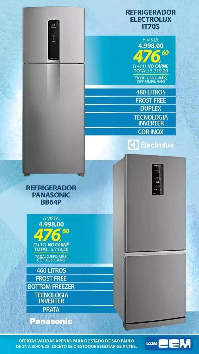 Encarte de Encarte Lojas Cem 18 de abril até 30 de abril 2025 - Pagina 35