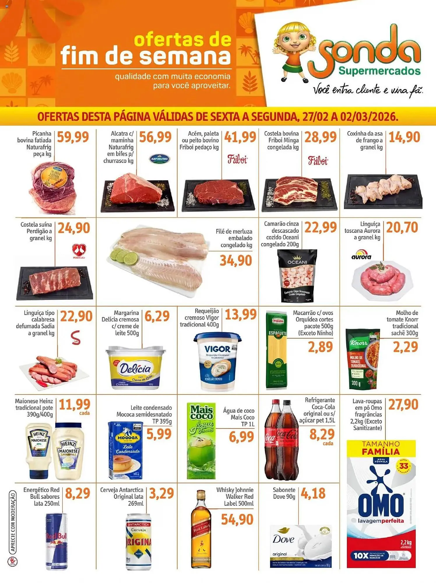 Encarte de Folheto Sonda 27 de fevereiro até 3 de março 2026 - Pagina 1