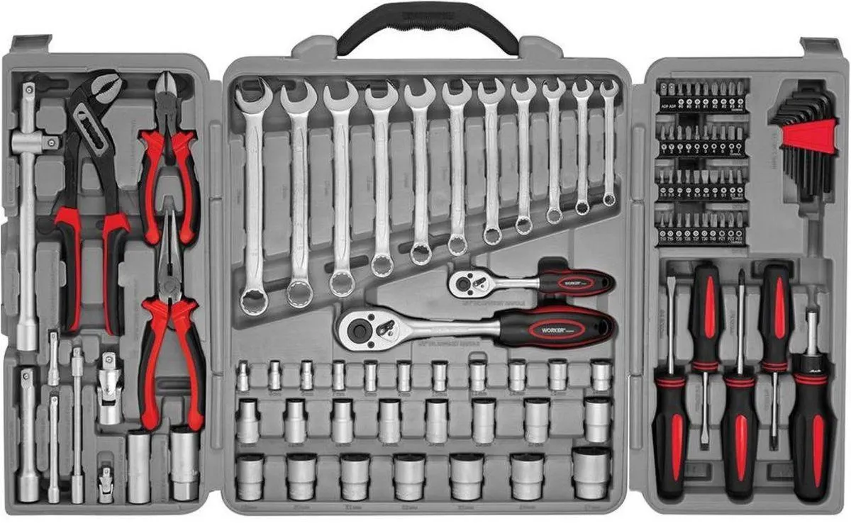 Jogo de Ferramentas Worker Kit com 110 Peças