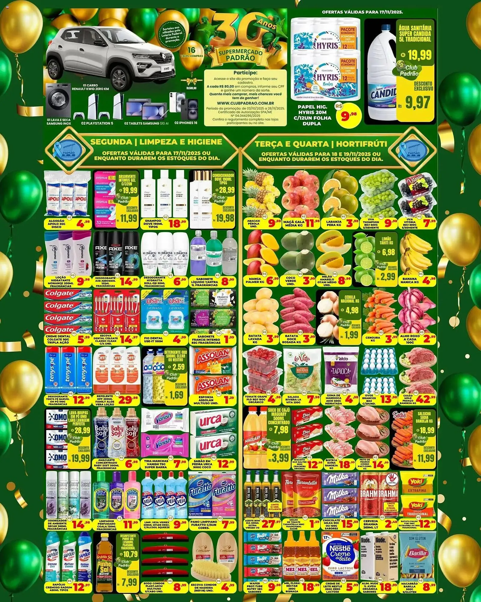 Encarte de Folheto Supermercado Padrão 17 de novembro até 20 de novembro 2025 - Pagina 1