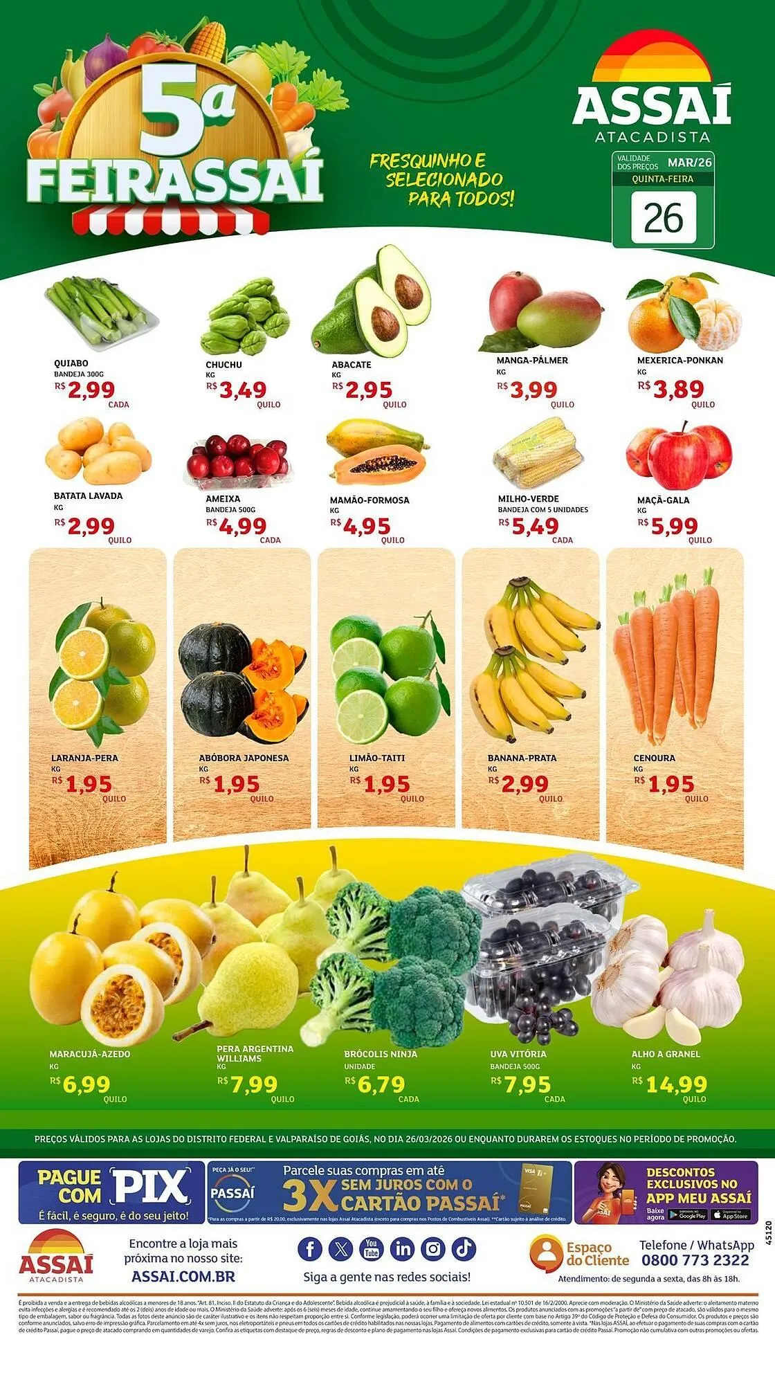 Encarte de Encarte Assaí Atacadista 26 de março até 26 de março 2026 - Pagina 1