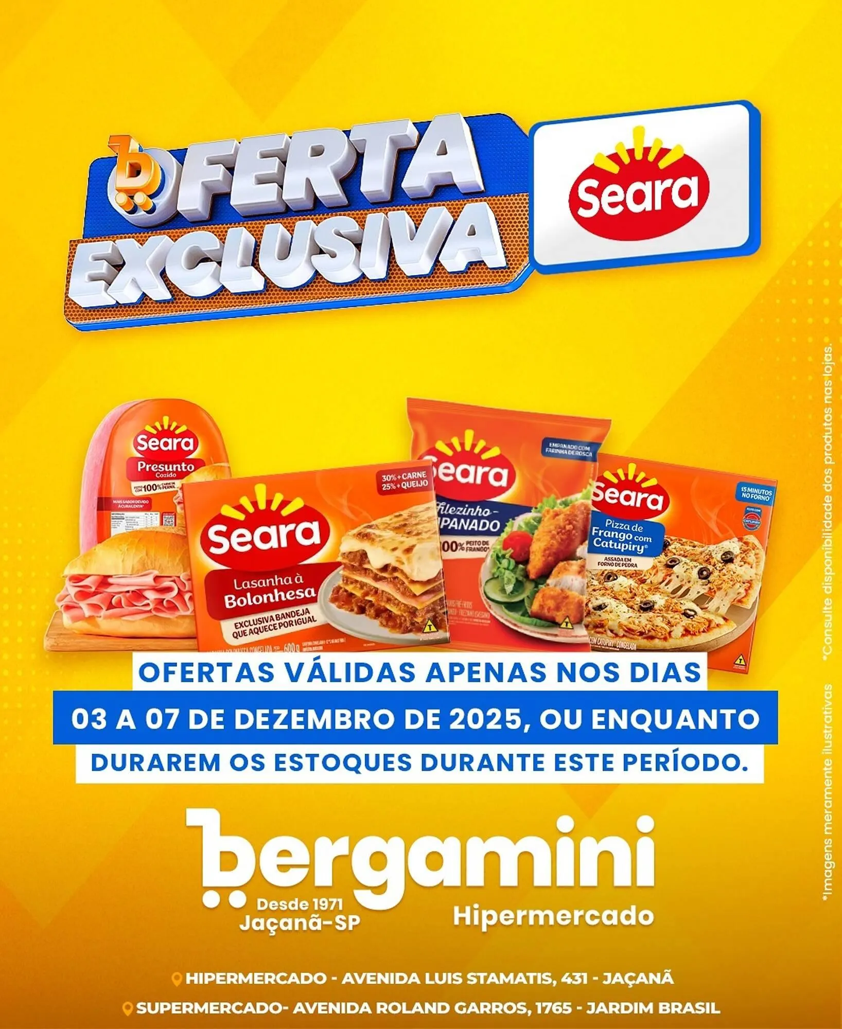Encarte de Catálogo Supermercado Bergamini 3 de dezembro até 7 de dezembro 2025 - Pagina 1