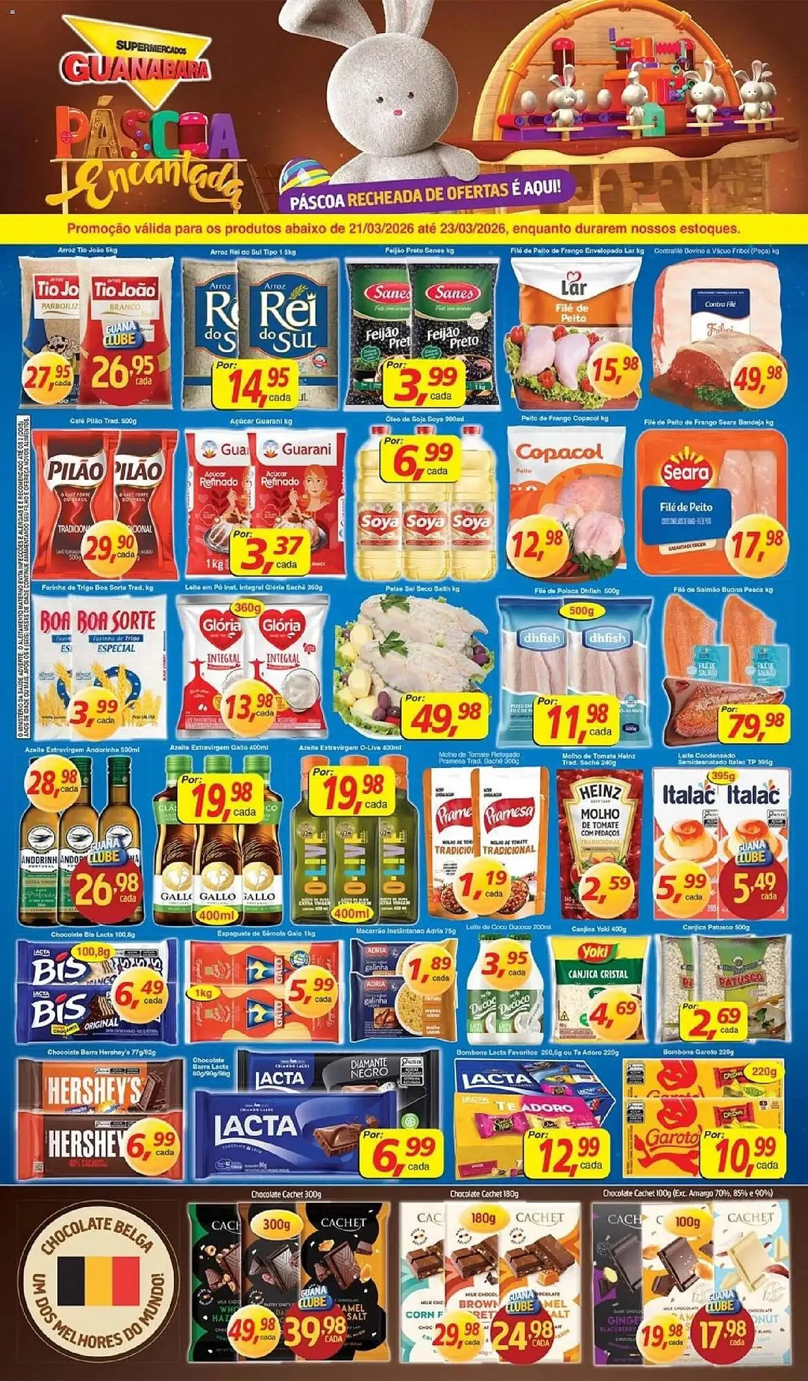 Encarte de Encarte Supermercados Guanabara 21 de março até 23 de março 2026 - Pagina 1