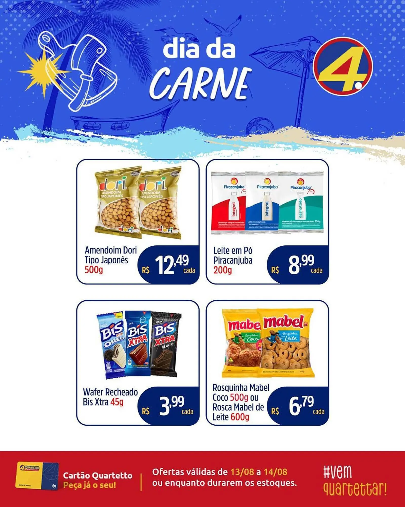 Encarte de Catálogo Quartetto Supermercados 13 de agosto até 14 de agosto 2025 - Pagina 3