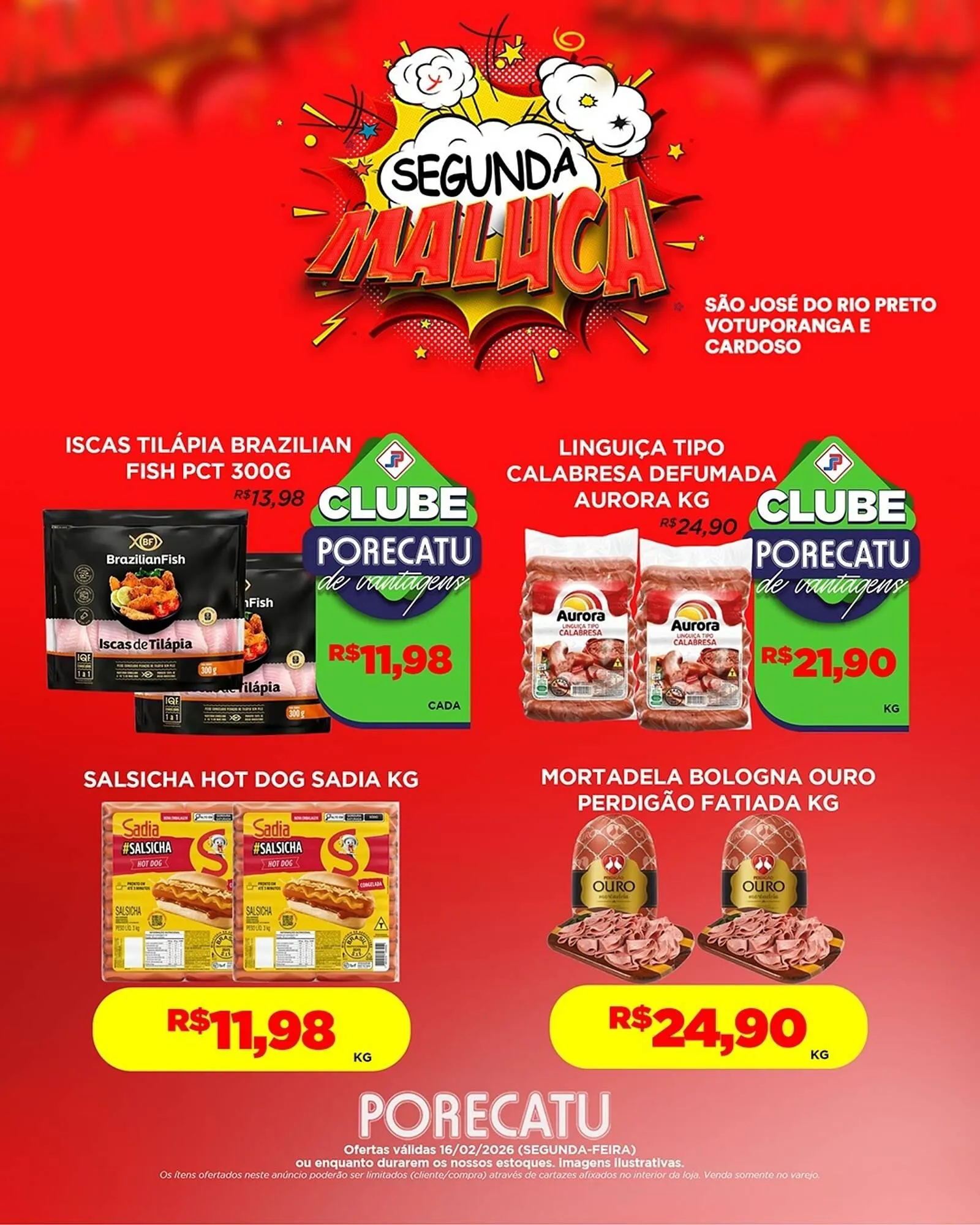 Encarte de Catálogo Supermercado Porecatu 16 de fevereiro até 16 de fevereiro 2026 - Pagina 3
