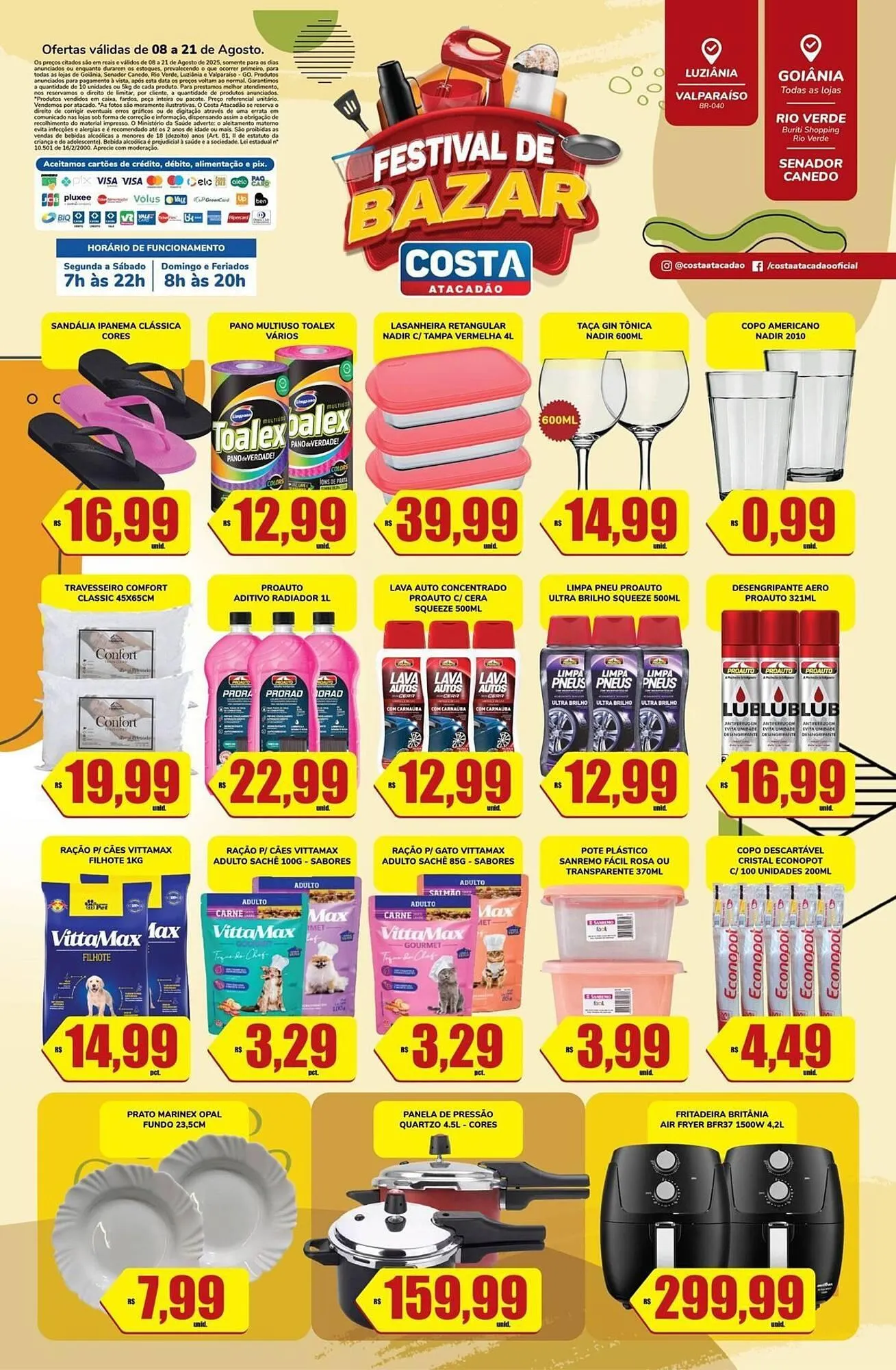 Encarte de Catálogo Costa Atacadão 12 de agosto até 21 de agosto 2025 - Pagina 1