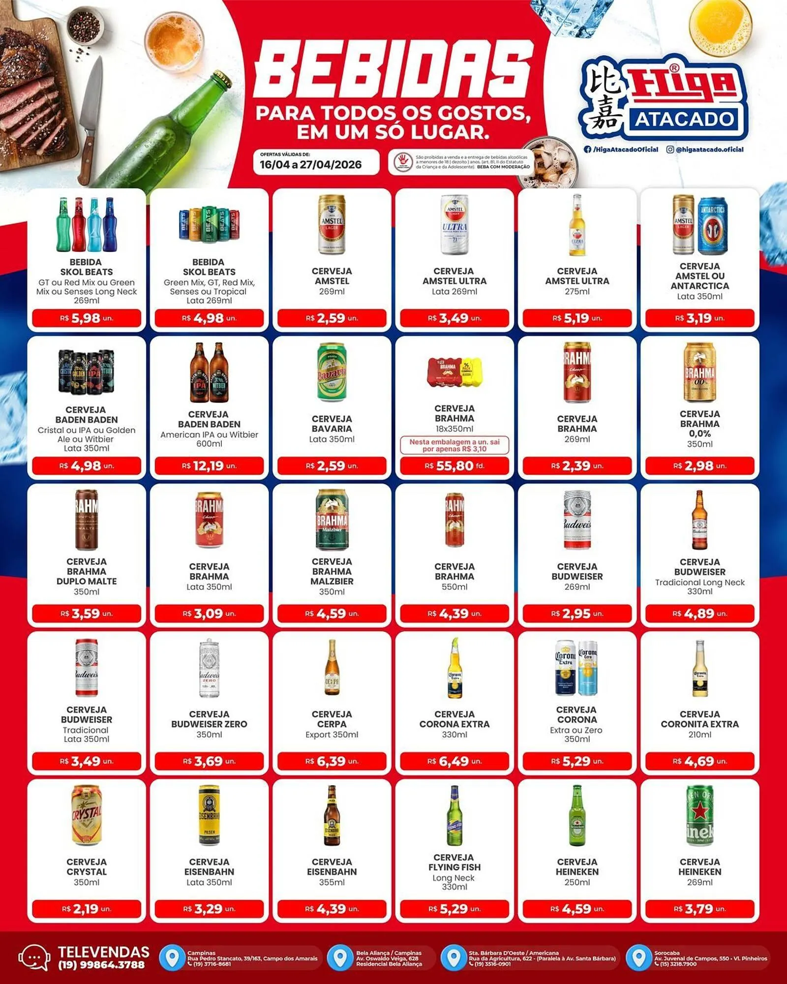Encarte de Folheto Higa Atacado 16 de abril até 27 de abril 2026 - Pagina 1