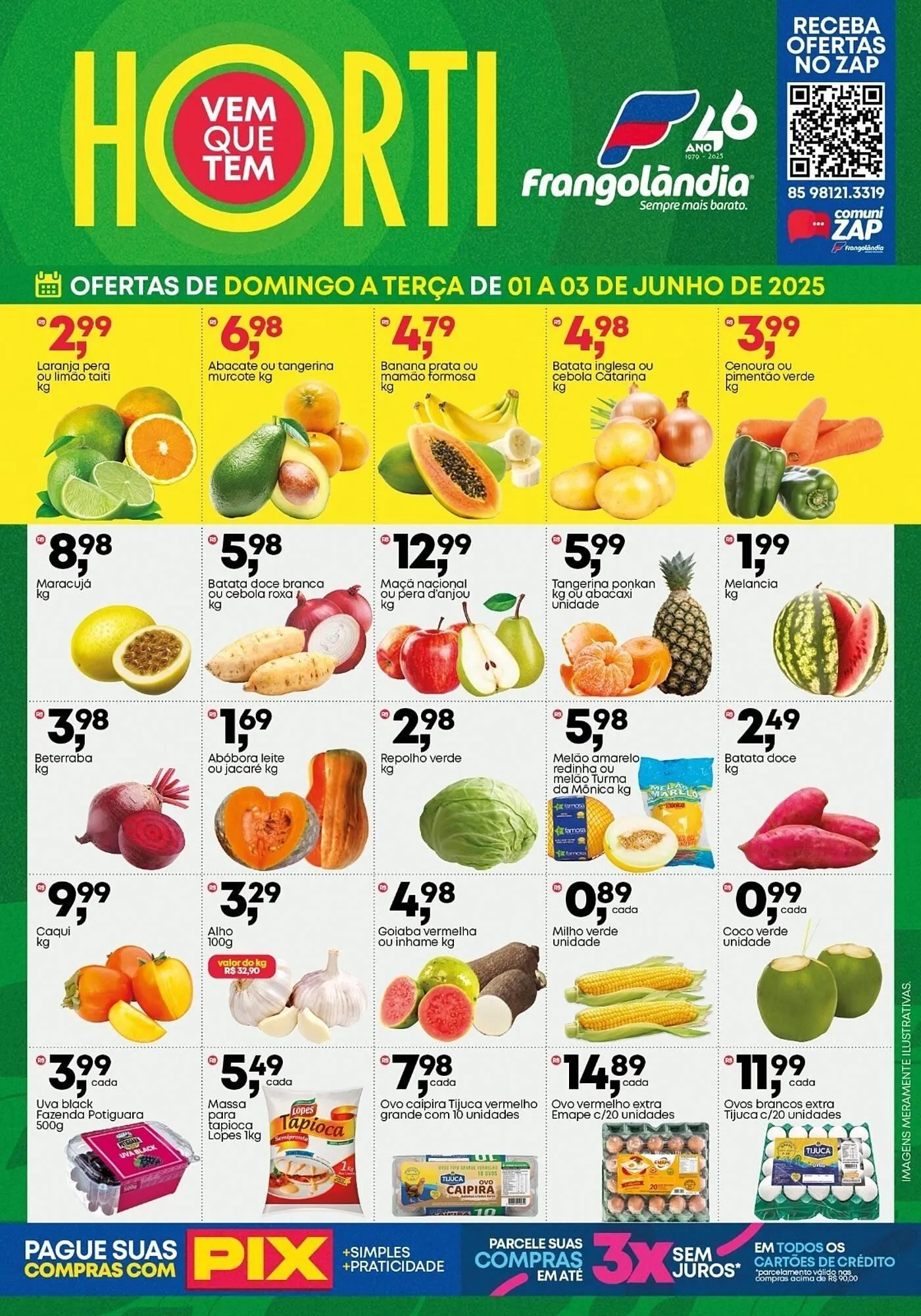 Encarte de Ofertas Frangolândia 1 de junho até 3 de junho 2025 - Pagina 1