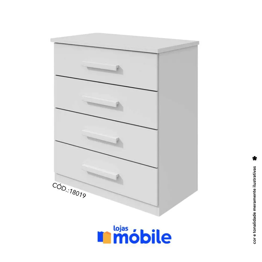 Cômoda 97,5x88cm 4 gavetas (18019)