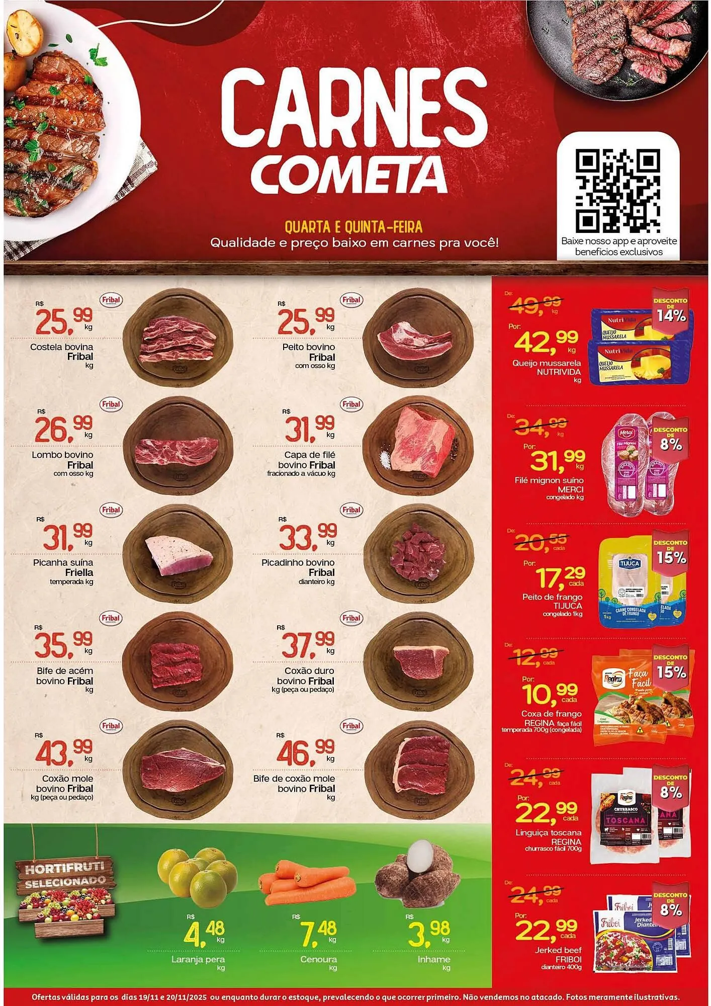 Encarte de Encarte Cometa Supermercados 19 de novembro até 20 de novembro 2025 - Pagina 1