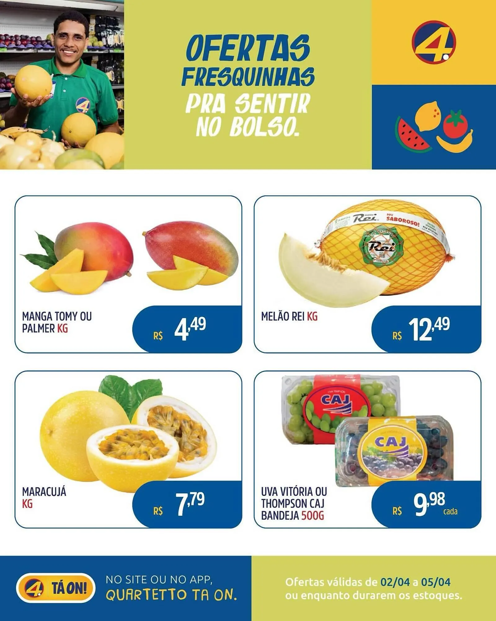 Encarte de Catálogo Quartetto Supermercados 2 de abril até 5 de abril 2026 - Pagina 4