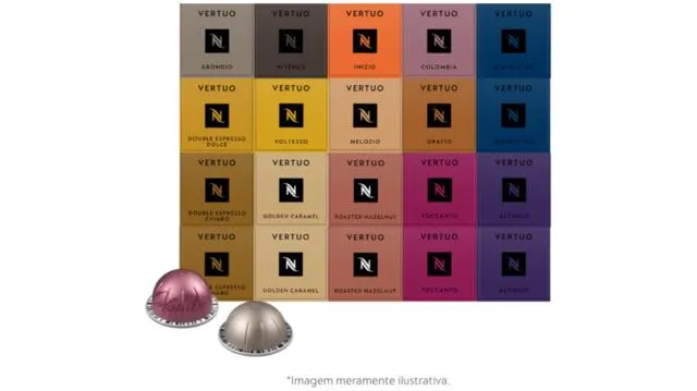 KIT CAFÉS VERTUO VARIADOS - 200 CÁPSULAS