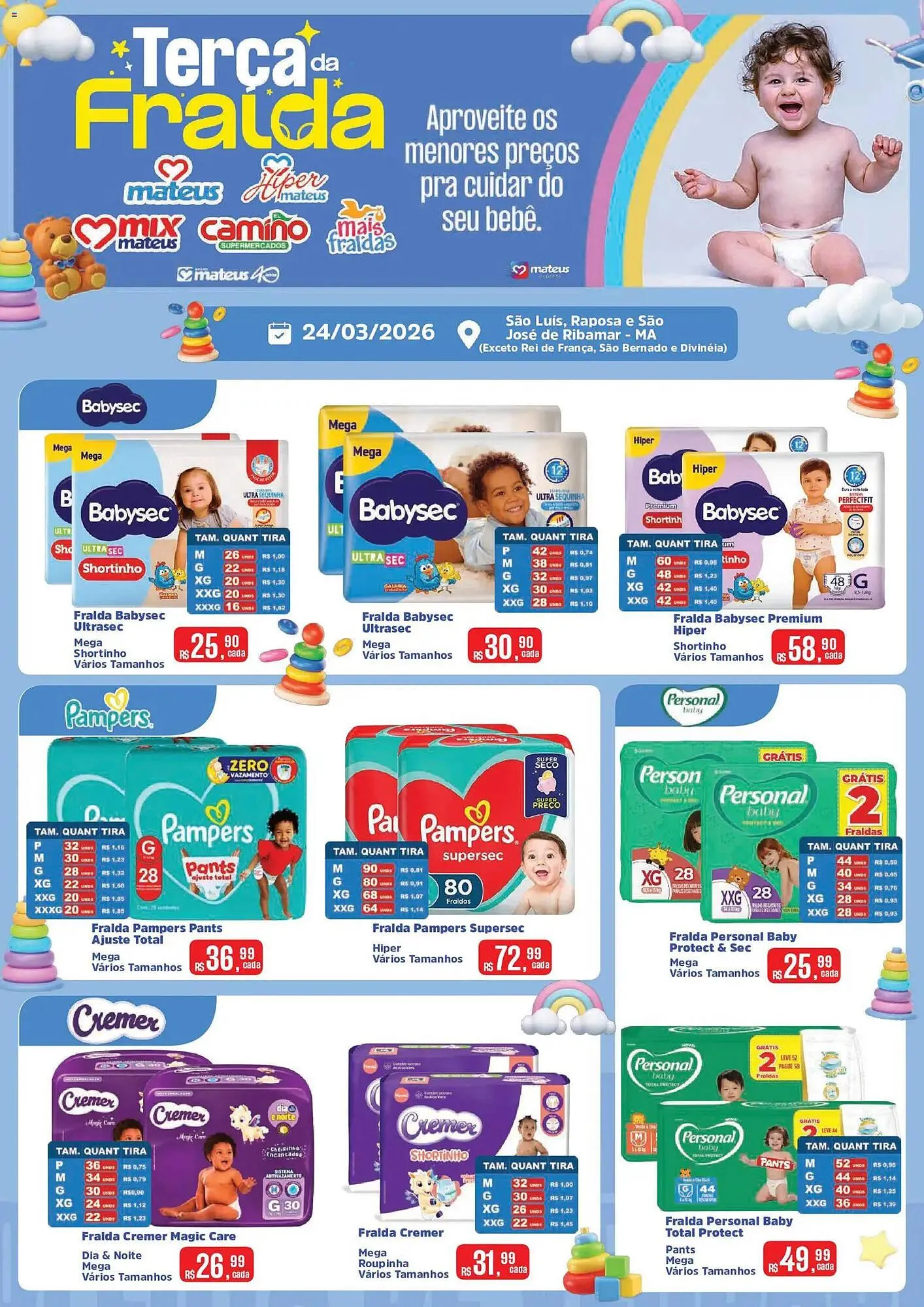 Encarte de Catálogo Supermercados Mateus 24 de março até 24 de março 2026 - Pagina 1
