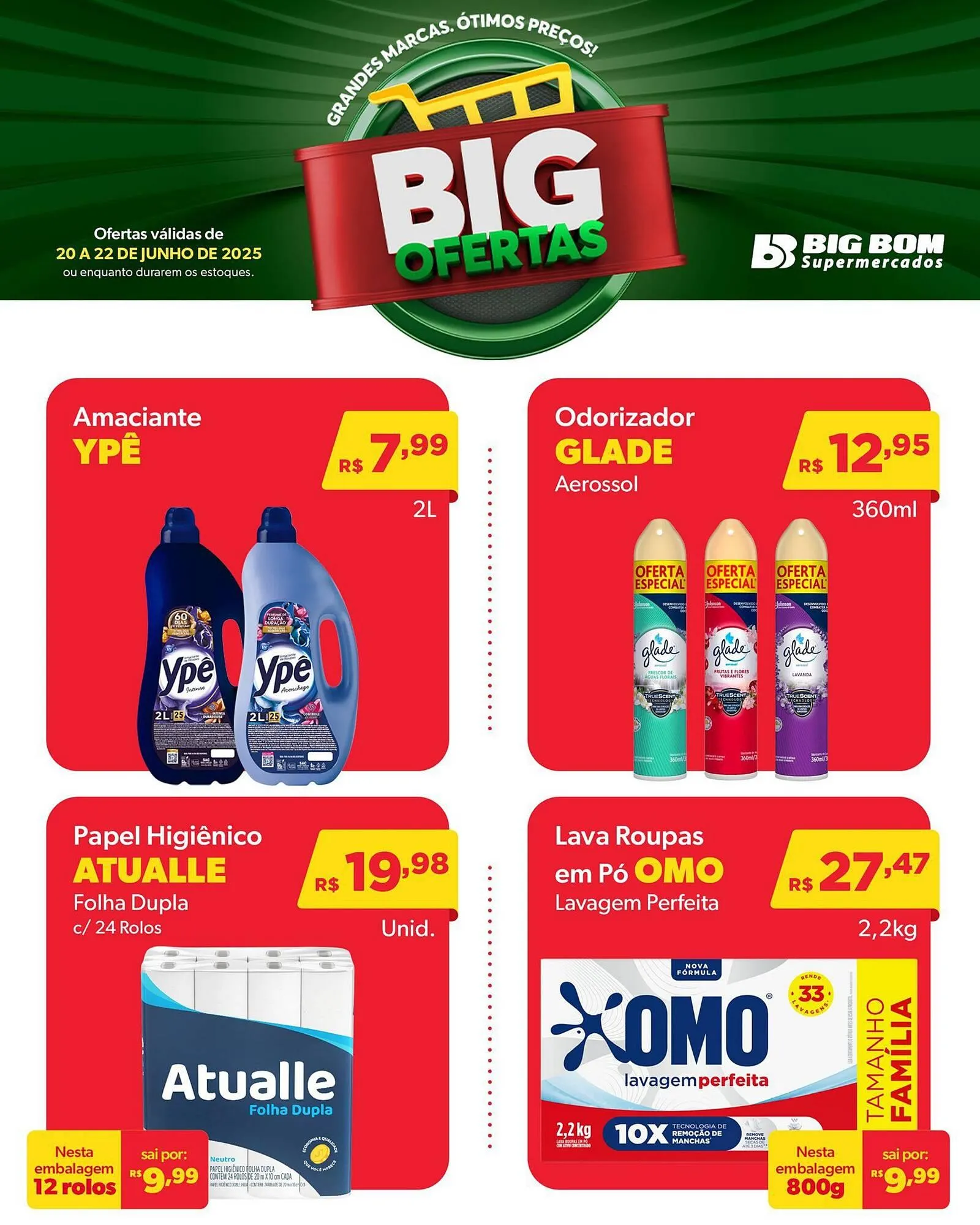 Encarte de Catálogo Big Bom Supermercados 20 de junho até 22 de junho 2025 - Pagina 2