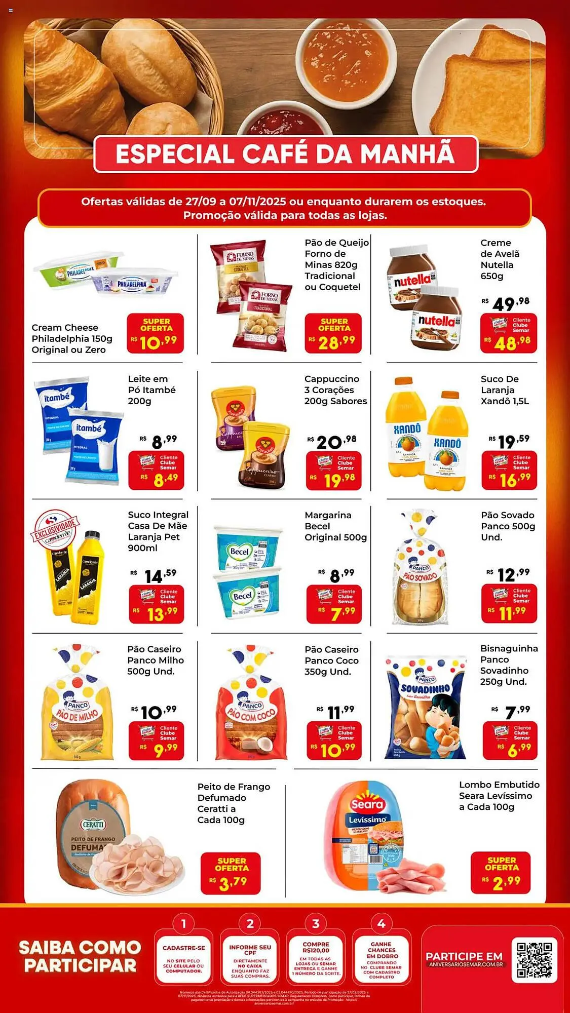 Encarte de Folheto Semar Supermercado 3 de outubro até 7 de novembro 2025 - Pagina 1