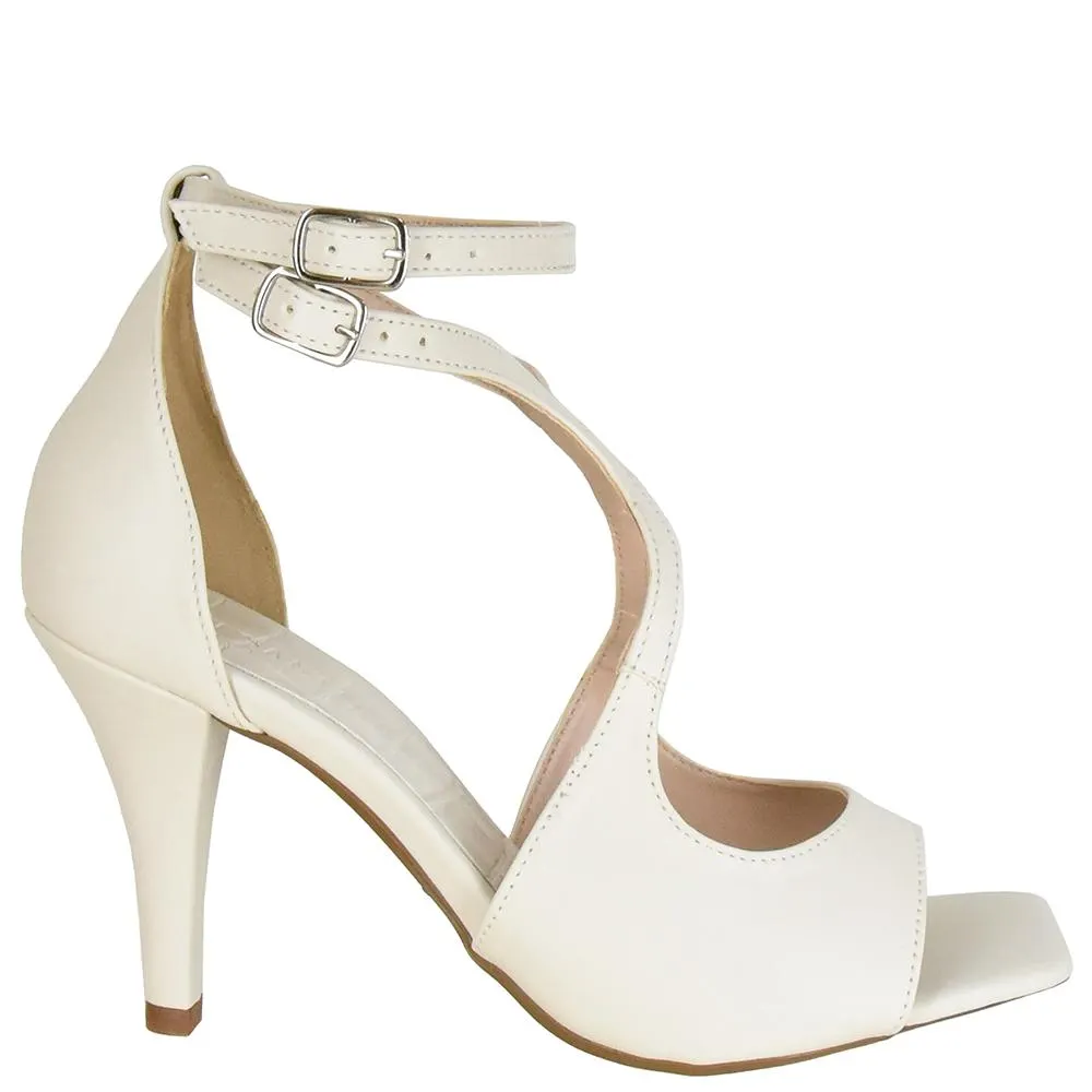 SANDALIA SALTO FINO FIVELA DUPLA DI SANTINNI