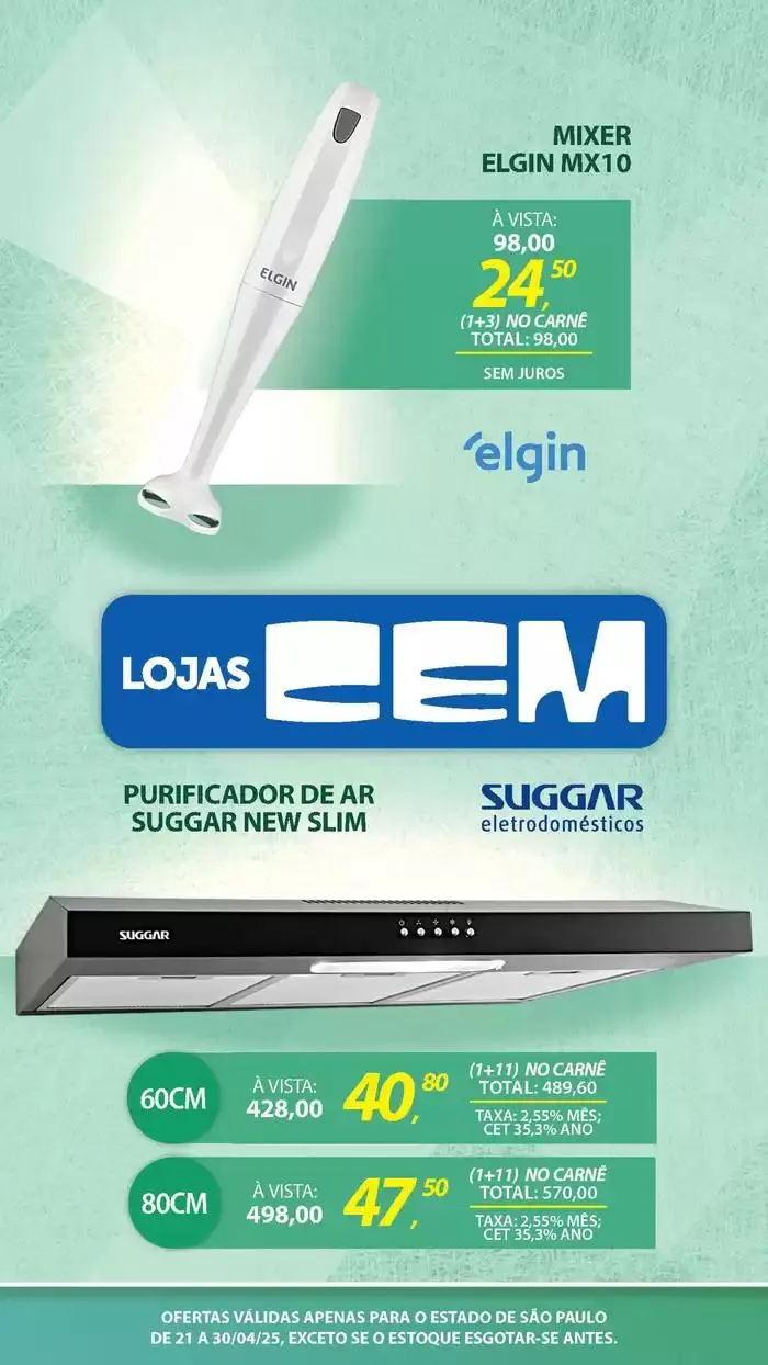 Encarte de Encarte Lojas Cem 18 de abril até 30 de abril 2025 - Pagina 82