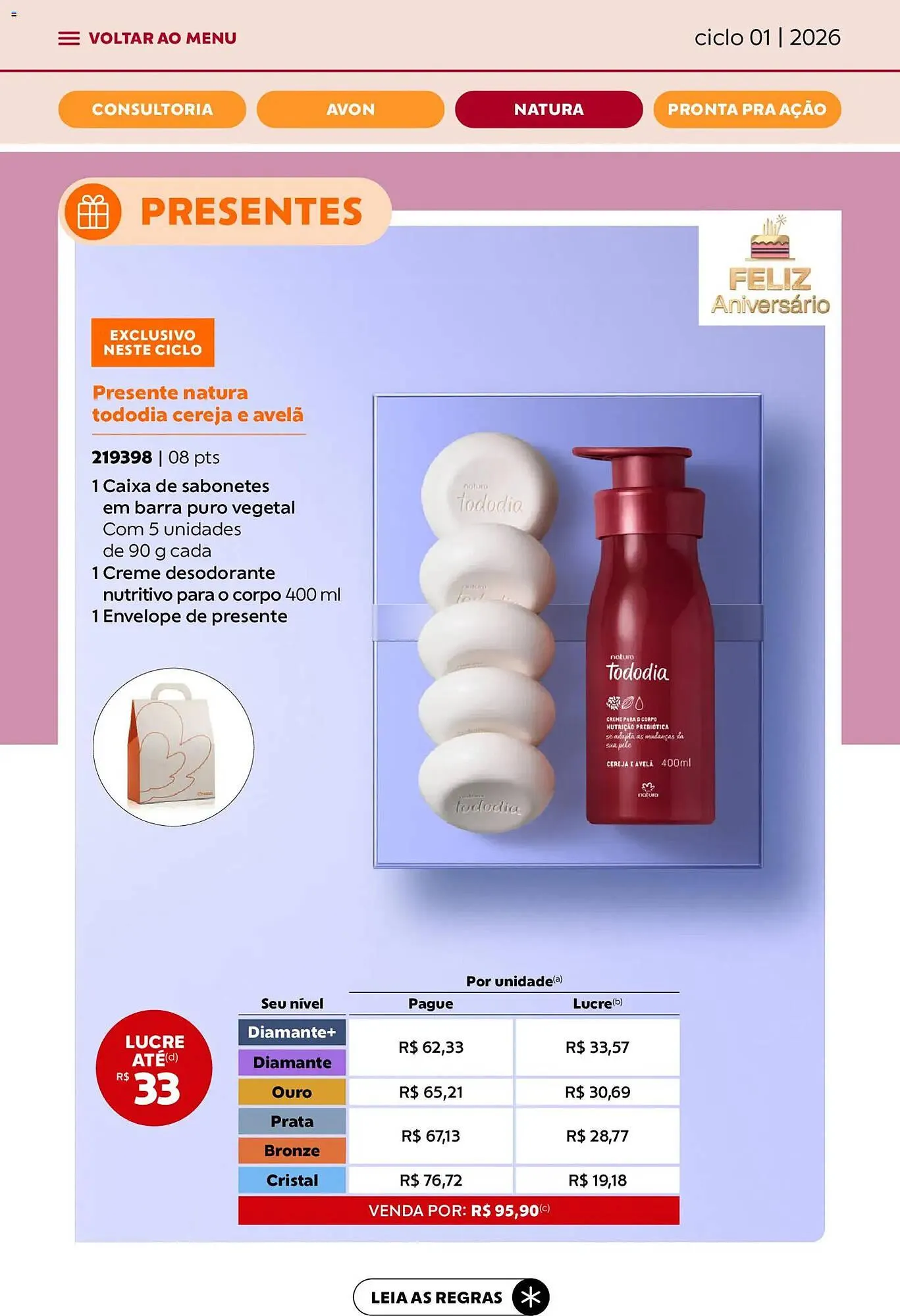 Encarte de Catálogo Avon 1 de janeiro até 31 de janeiro 2026 - Pagina 35