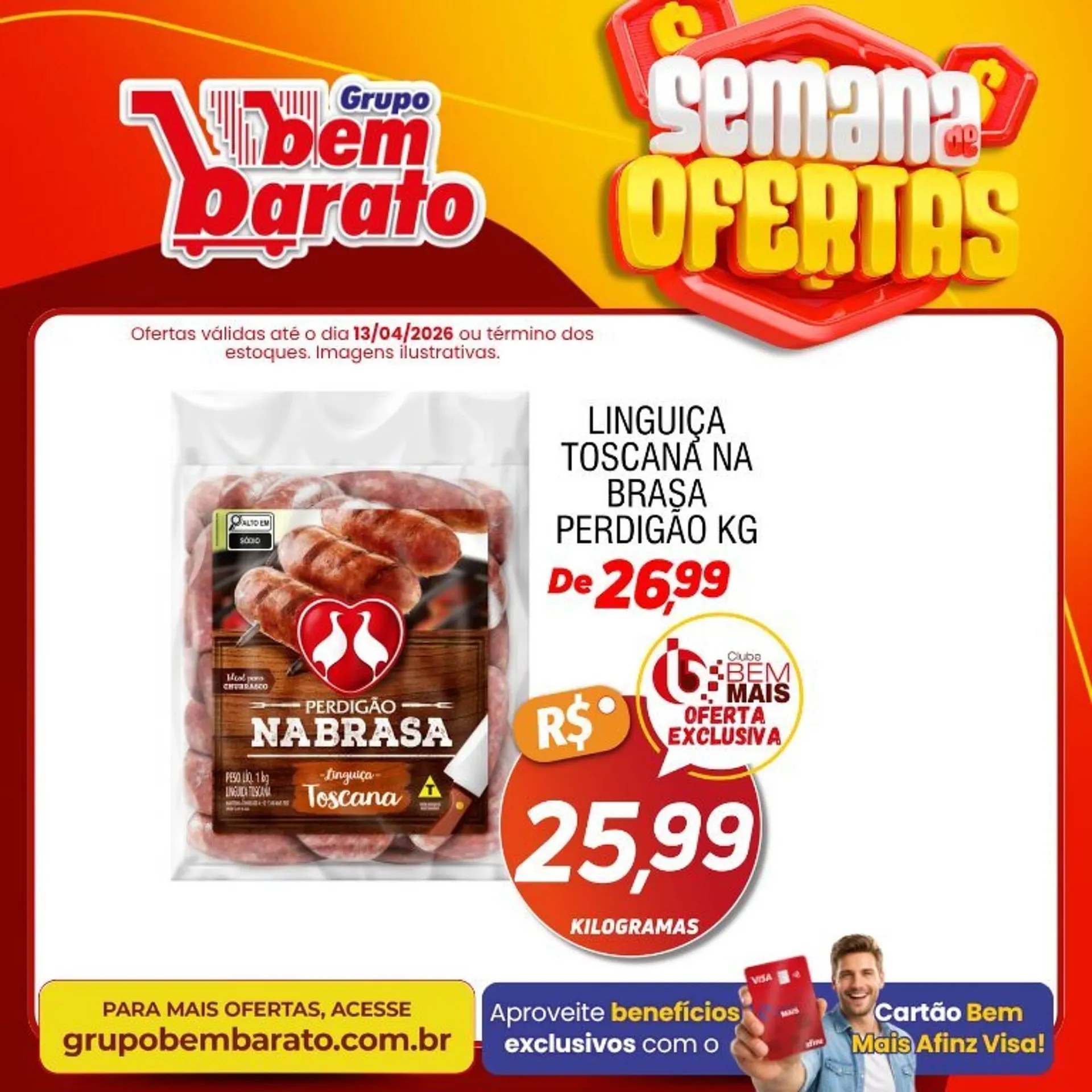 Encarte de Catálogo Supermercado Bem Barato 10 de abril até 13 de abril 2026 - Pagina 2