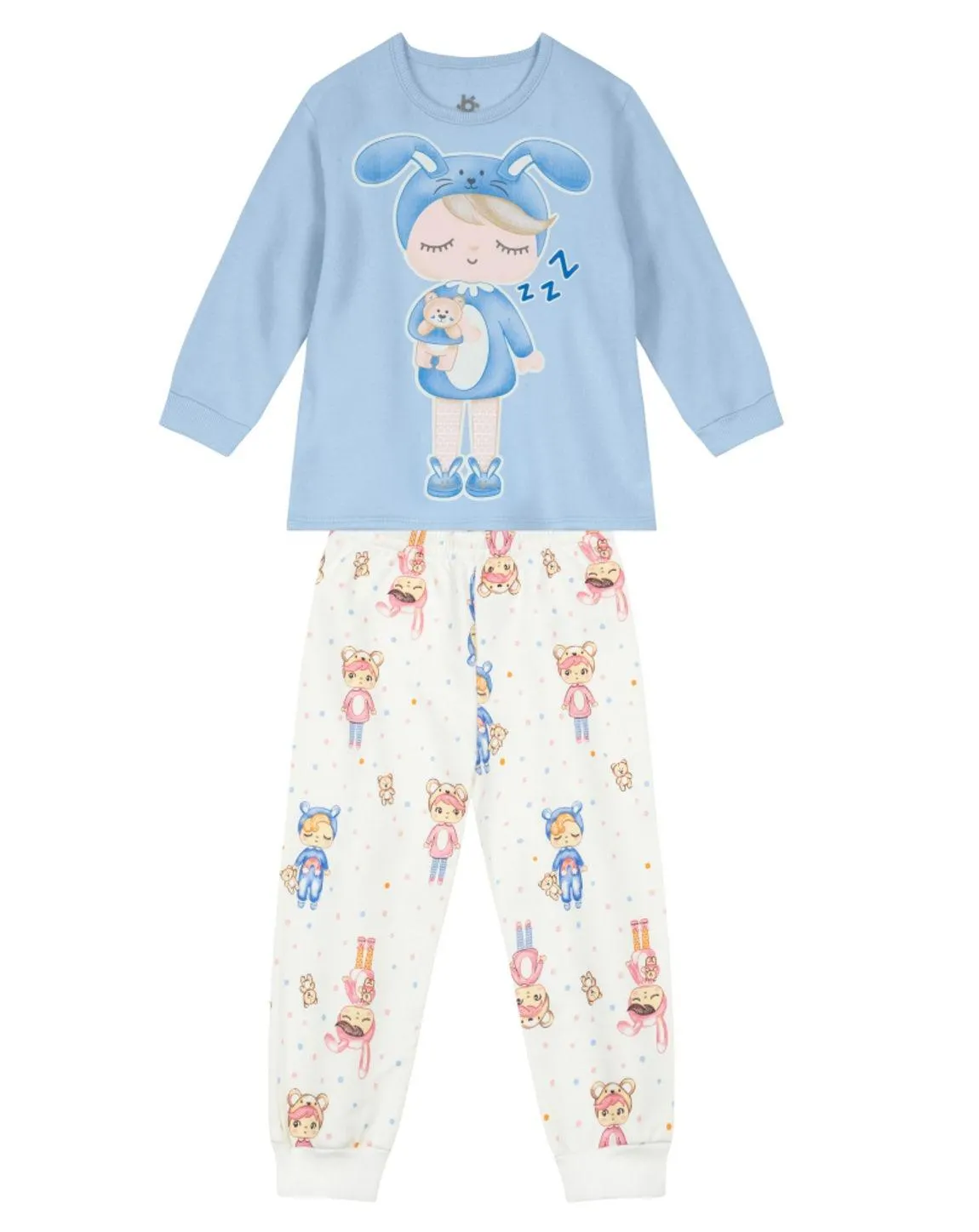 Pijama Brilha No Escuro Em Moletom Infantil Menina Brandili