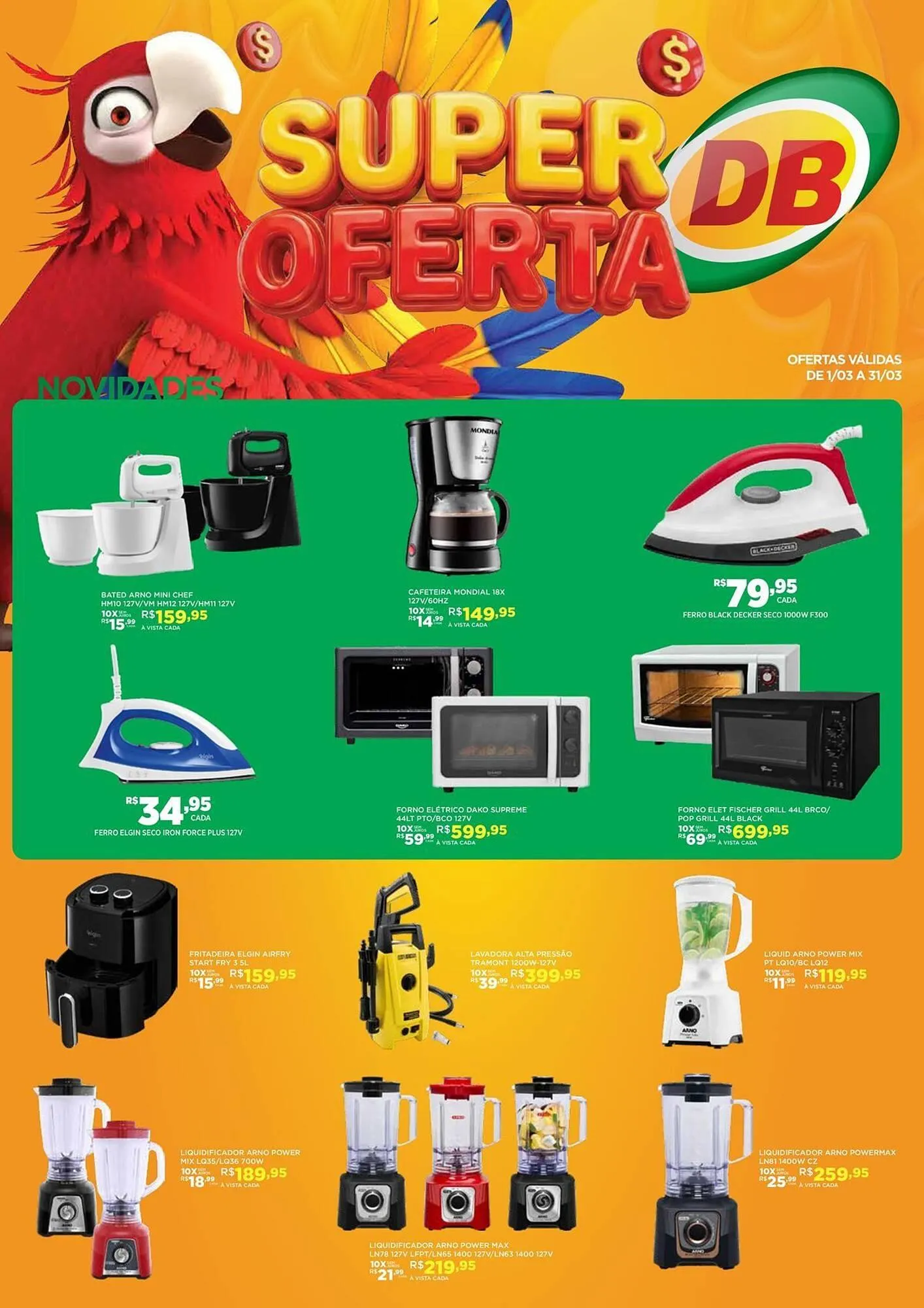 Encarte de Catálogo DB Supermercados 6 de março até 31 de março 2026 - Pagina 1