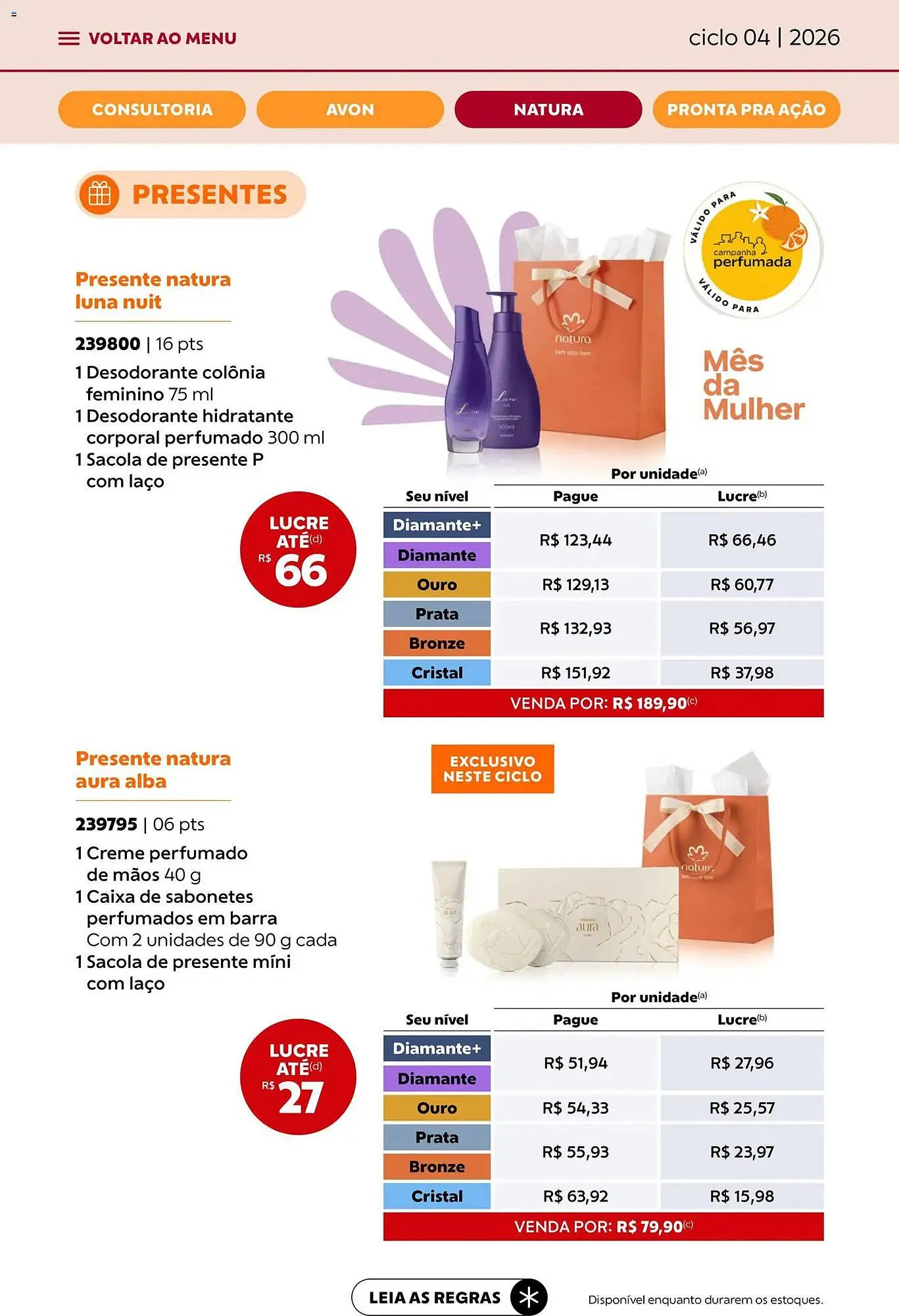 Encarte de Catálogo Avon 18 de fevereiro até 17 de março 2026 - Pagina 35