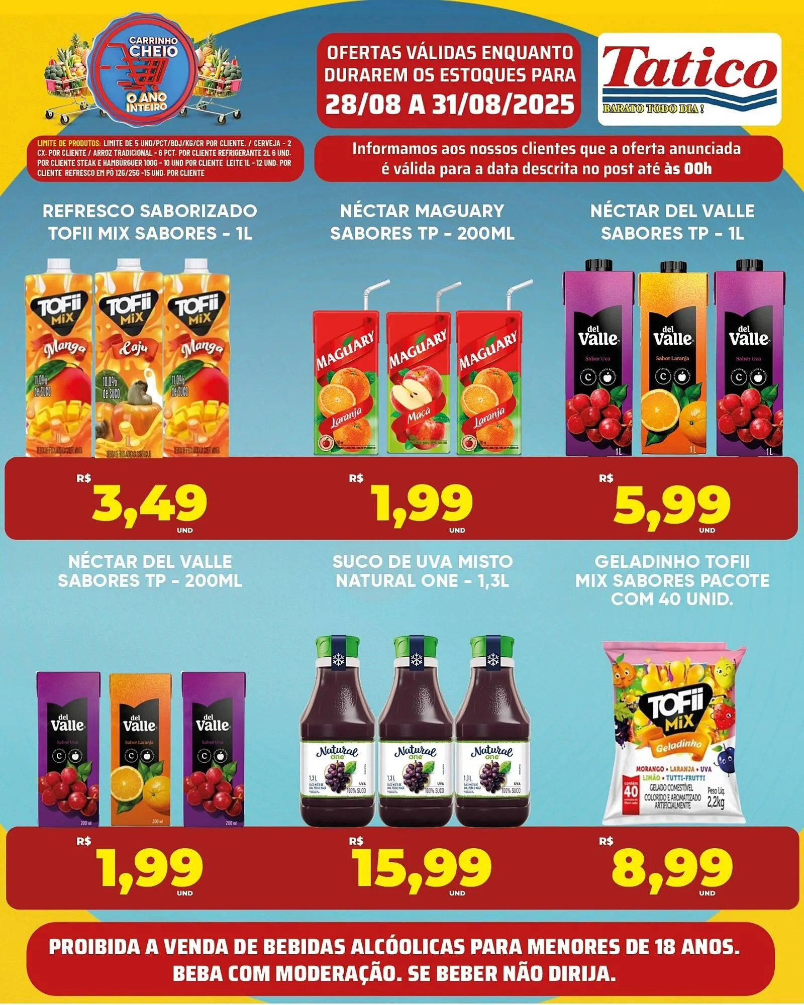 Encarte de Catálogo Tatico 28 de agosto até 31 de agosto 2025 - Pagina 1