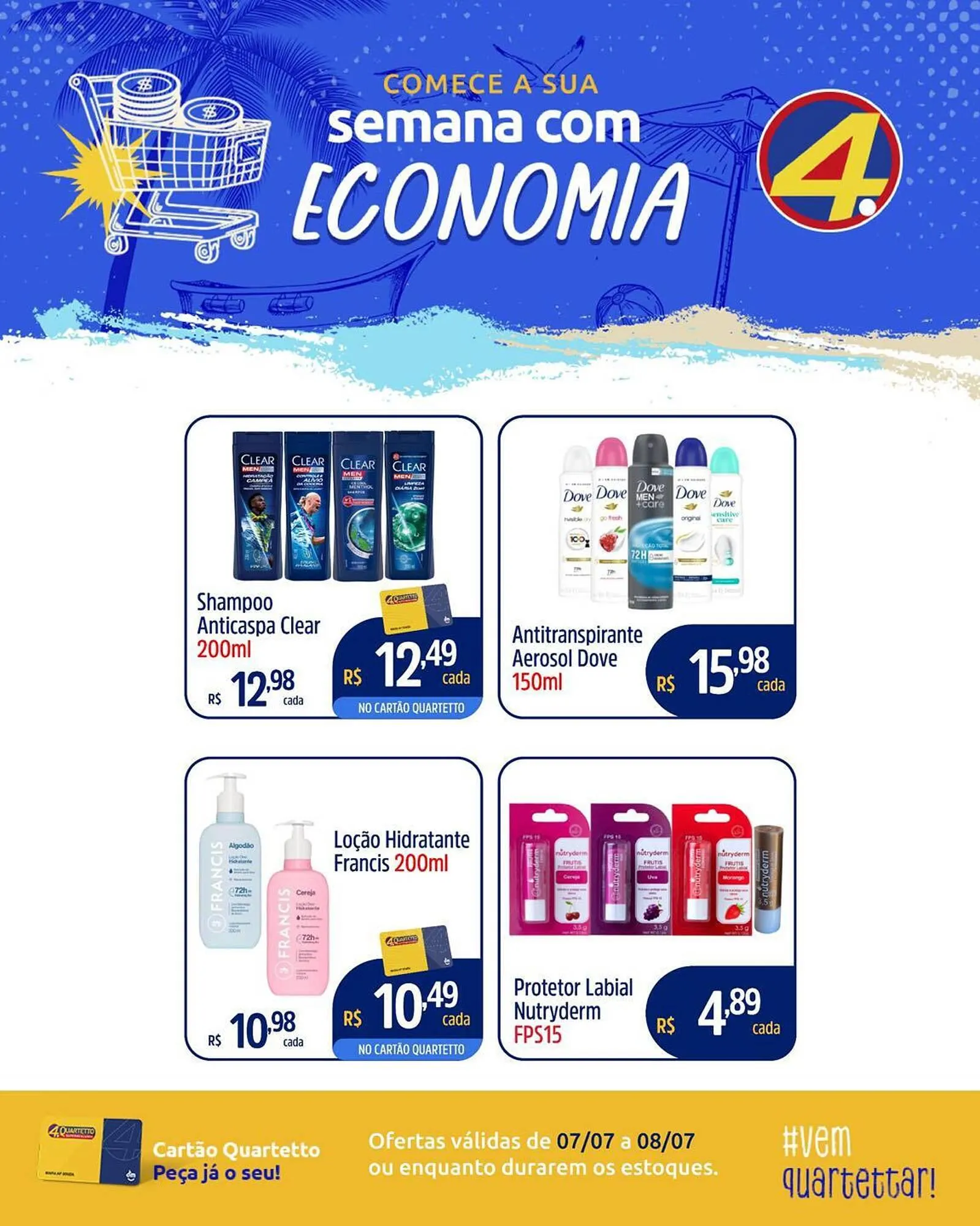 Encarte de Catálogo Quartetto Supermercados 7 de julho até 8 de julho 2025 - Pagina 4