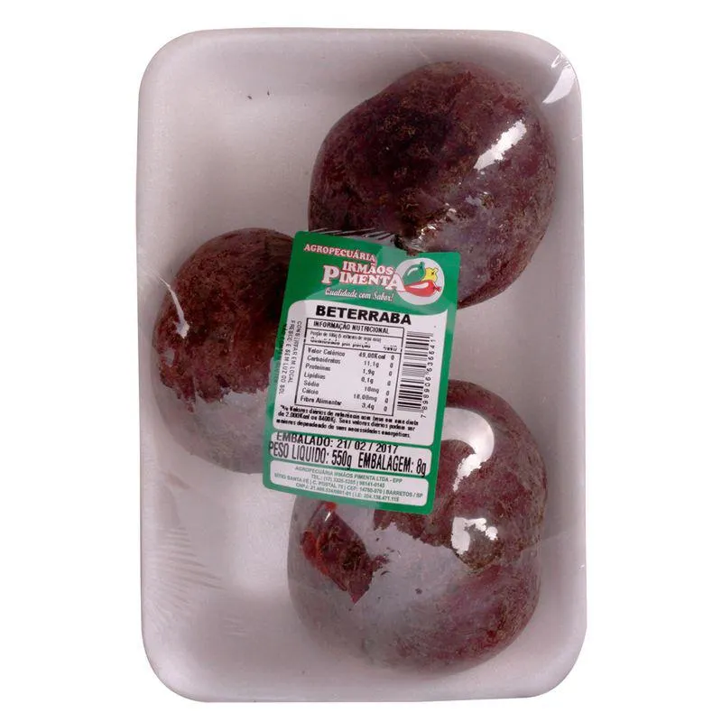 Beterraba Irmãos Pimenta Bandeja 550g