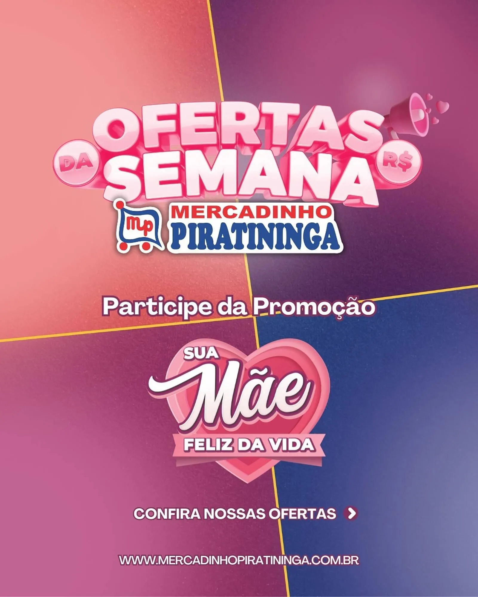 Encarte de Catálogo Mercadinho Piratininga 8 de maio até 14 de maio 2025 - Pagina 1