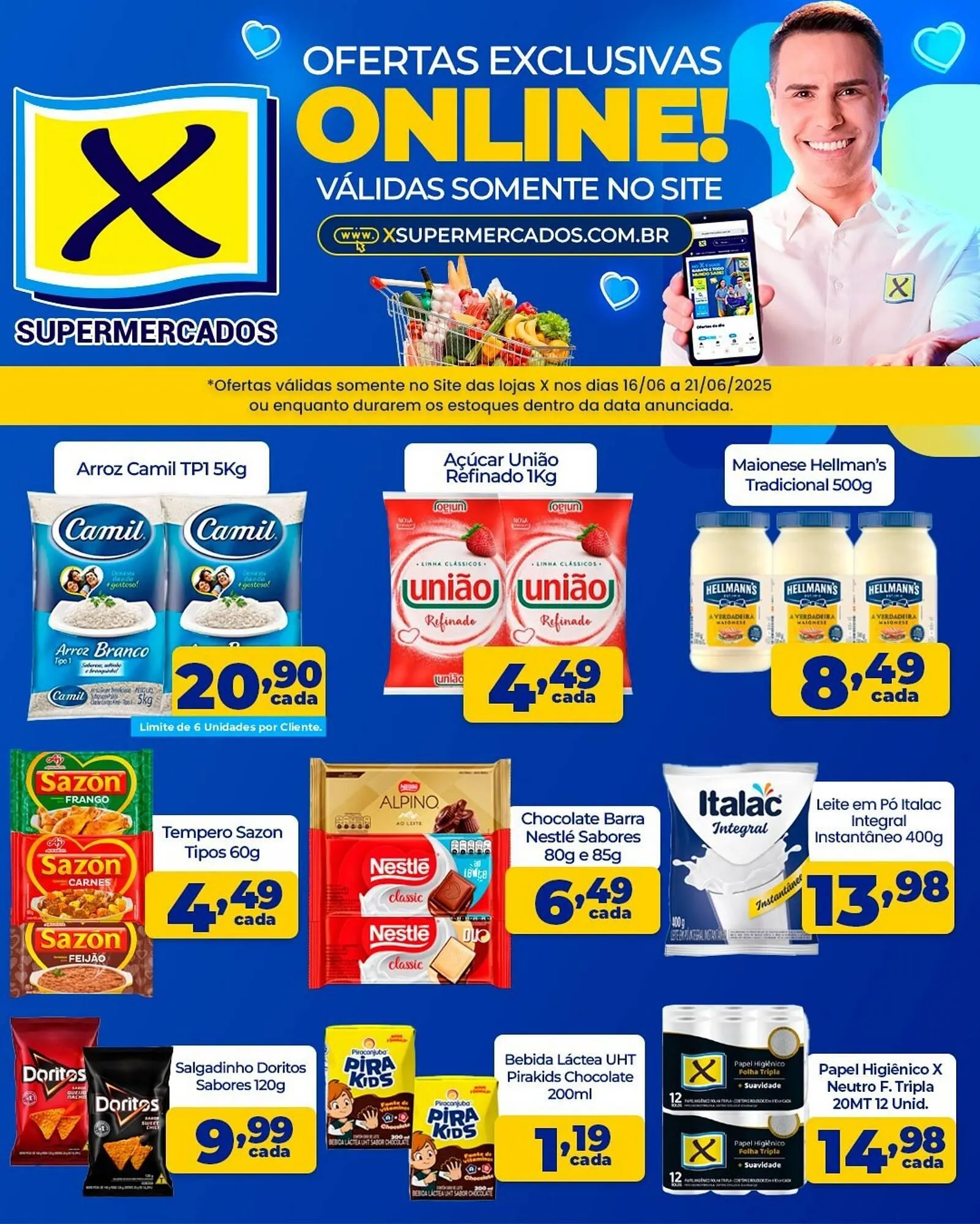 Encarte de Catálogo X Supermercados 16 de junho até 21 de junho 2025 - Pagina 2