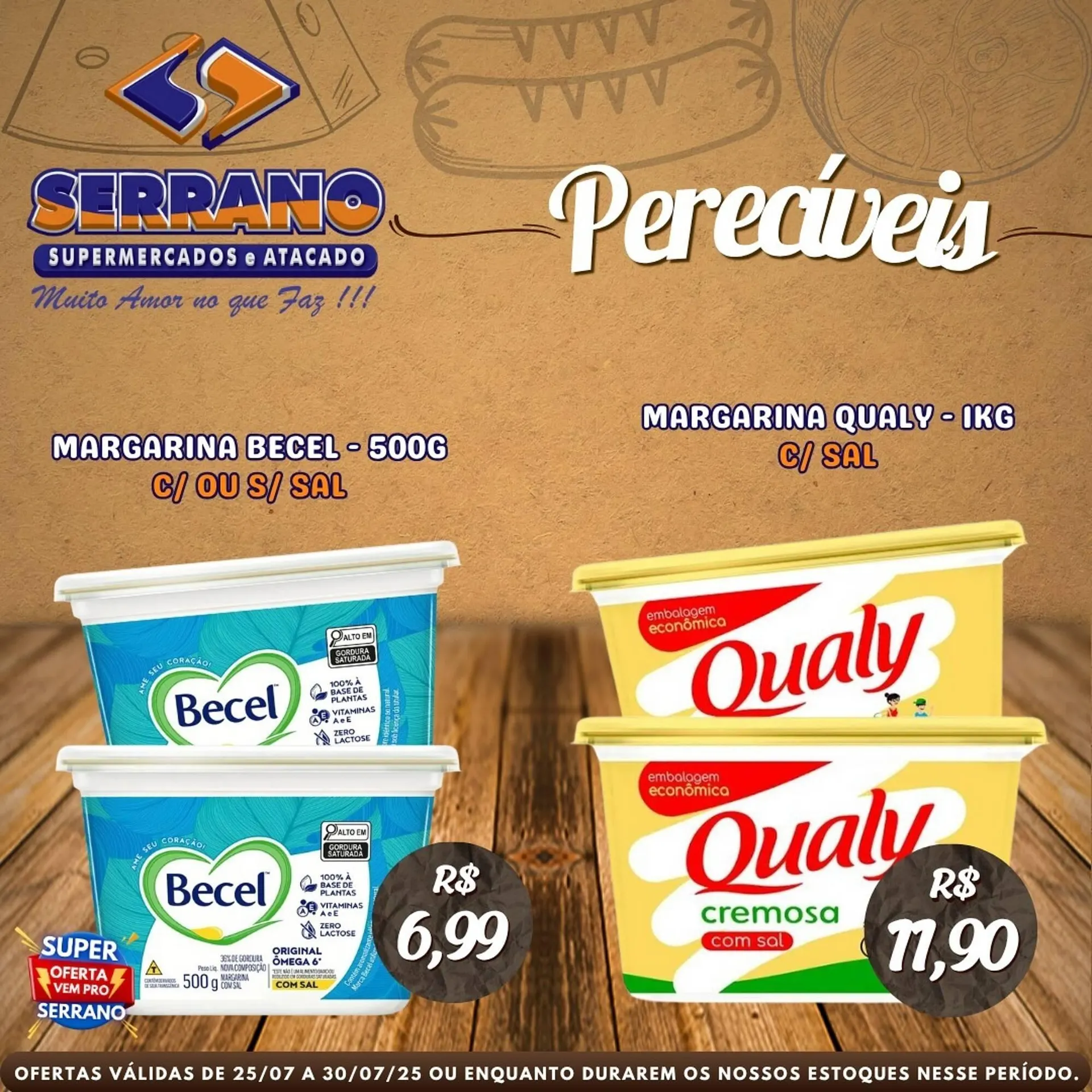 Encarte de Catálogo Serrano Supermercado 25 de julho até 30 de julho 2025 - Pagina 3