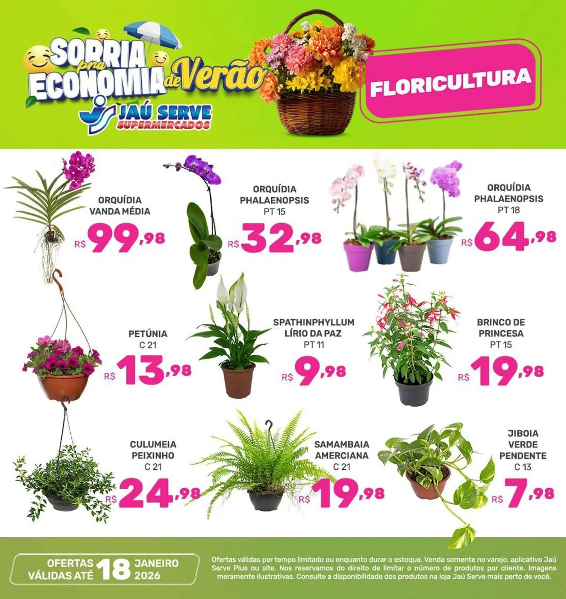 Encarte de Catálogo Supermercados Jau Serve 15 de janeiro até 18 de janeiro 2026 - Pagina 1