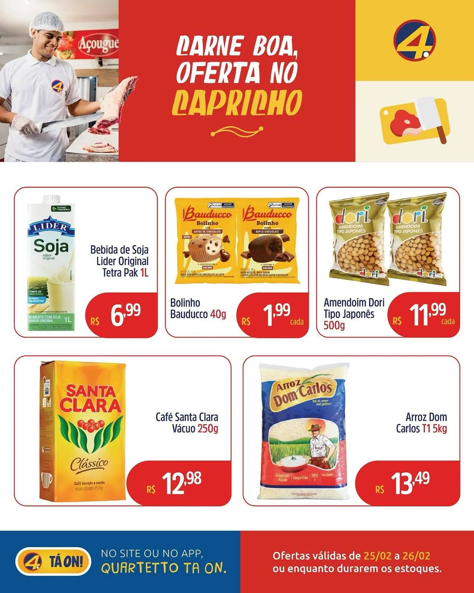 Encarte de Catálogo Quartetto Supermercados 25 de fevereiro até 26 de fevereiro 2026 - Pagina 3