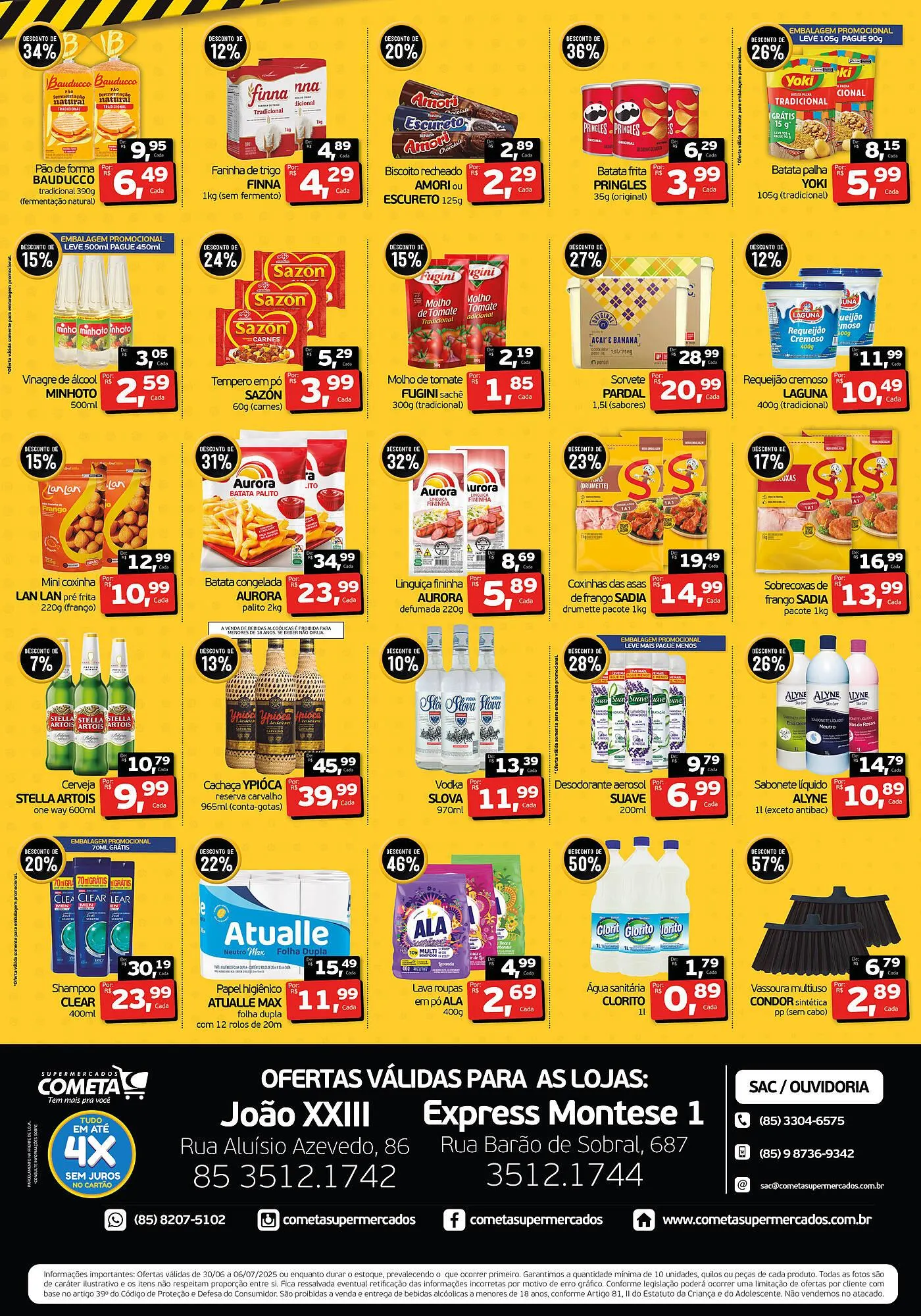 Encarte de Catálogo Cometa Supermercados 30 de junho até 6 de julho 2025 - Pagina 2