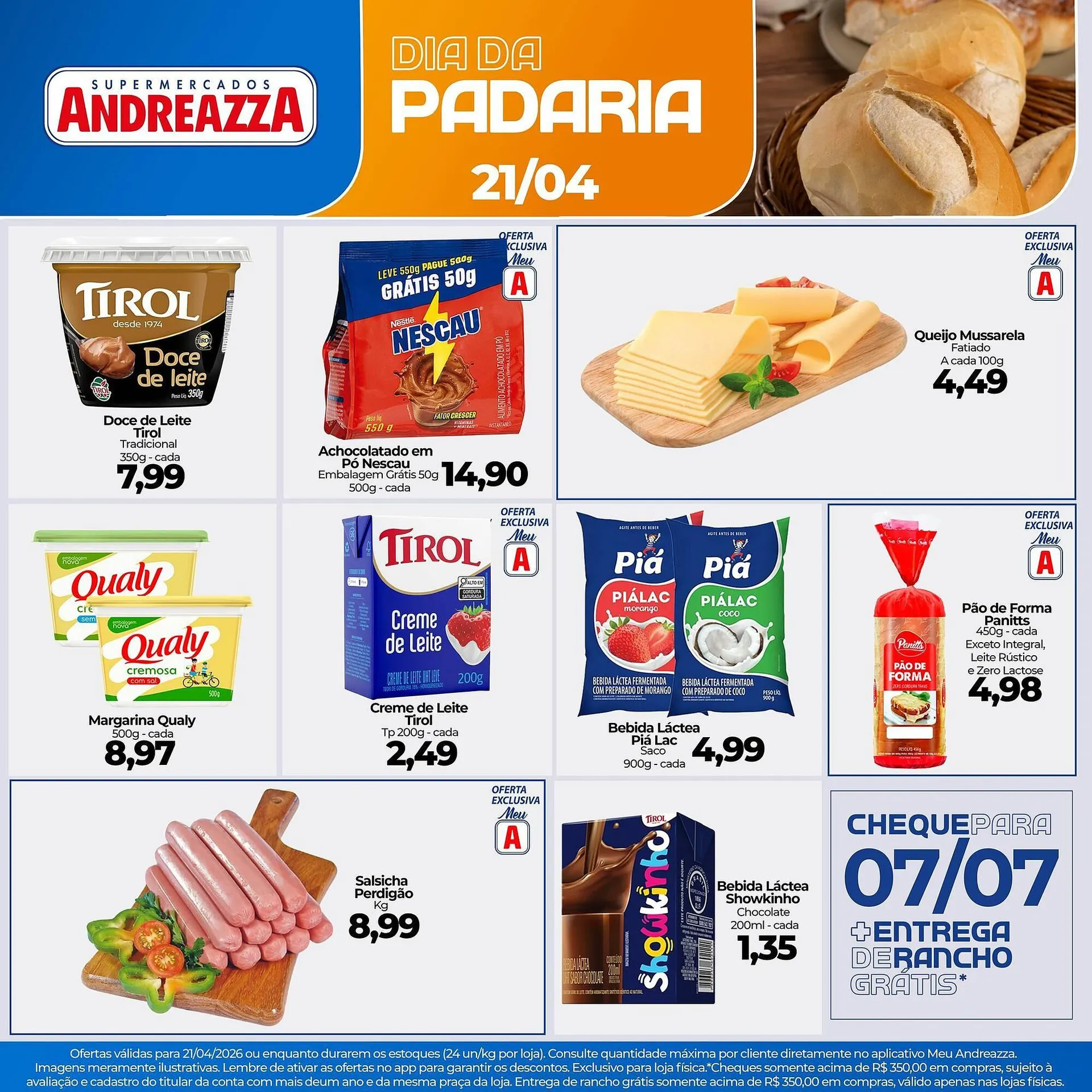 Encarte de Catálogo Supermercados Andreazza 21 de abril até 21 de abril 2026 - Pagina 1