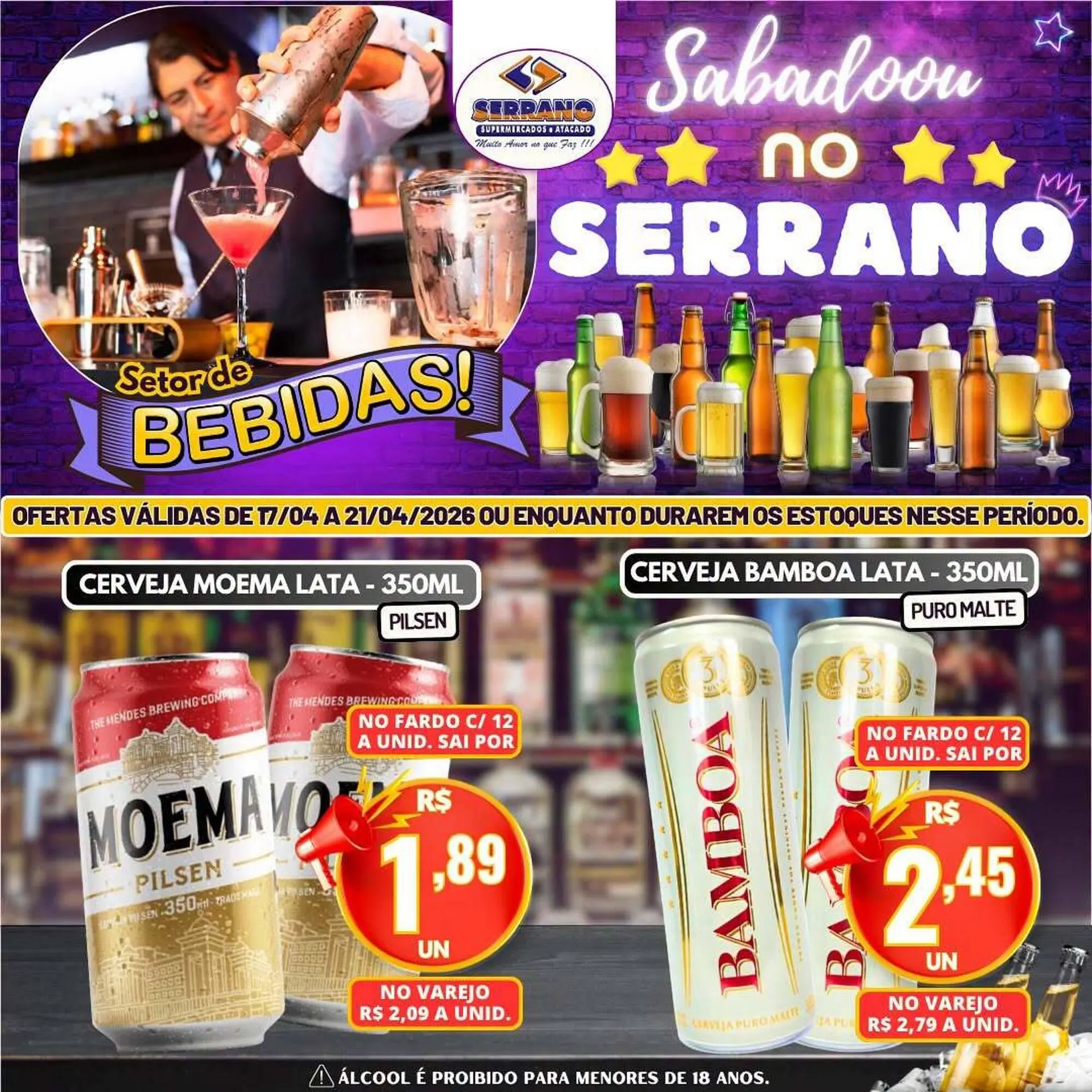 Encarte de Catálogo Serrano Supermercado 17 de abril até 21 de abril 2026 - Pagina 3
