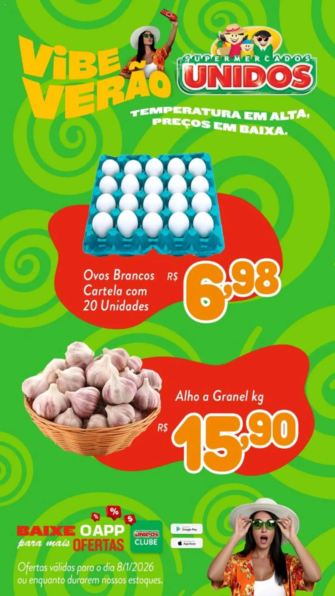 Encarte de Encarte Supermercados Unidos 8 de janeiro até 8 de janeiro 2026 - Pagina 1