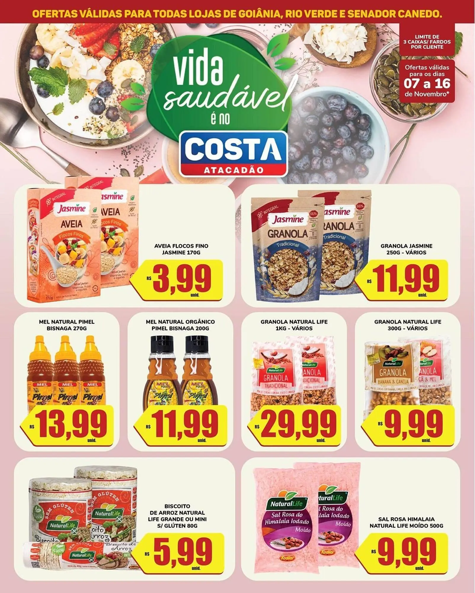 Encarte de Tabloide Costa Atacadão 7 de novembro até 16 de novembro 2025 - Pagina 1